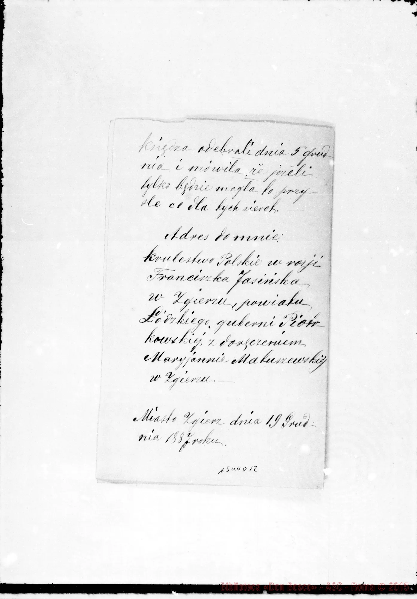 Fotogramma D 12 — Matuszewska Maryjanna