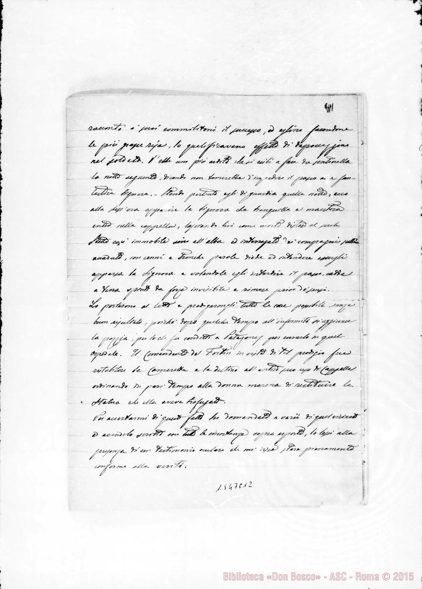 Fotogramma E 12 — » » . Acclusa altra di D. Riccardi