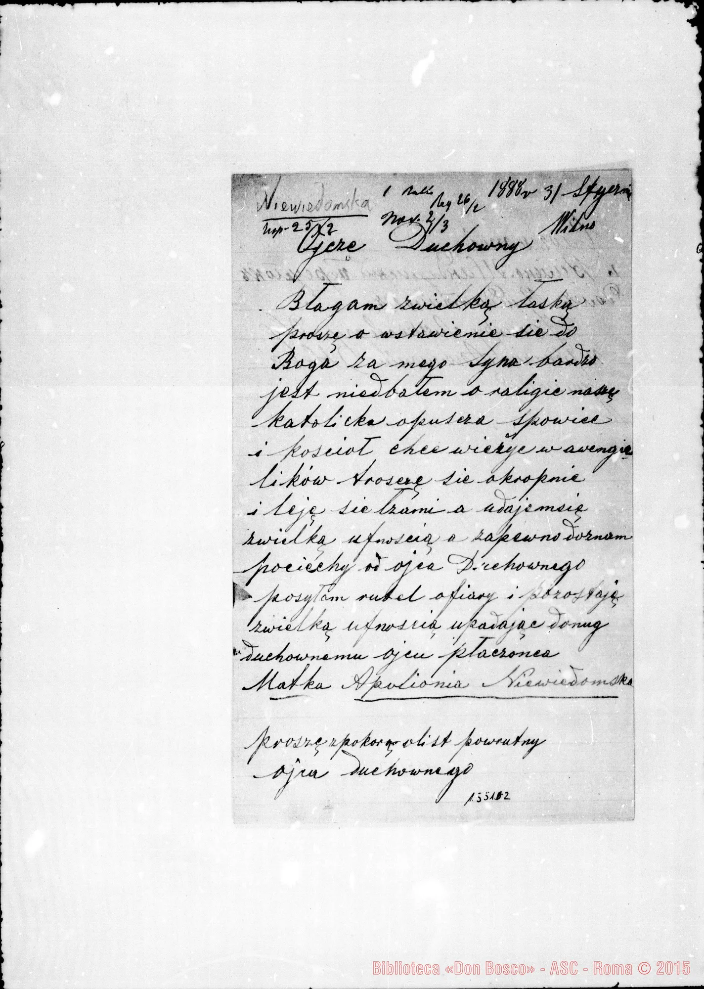 Fotogramma D 2 — Niewiedomska Matka Apolionia