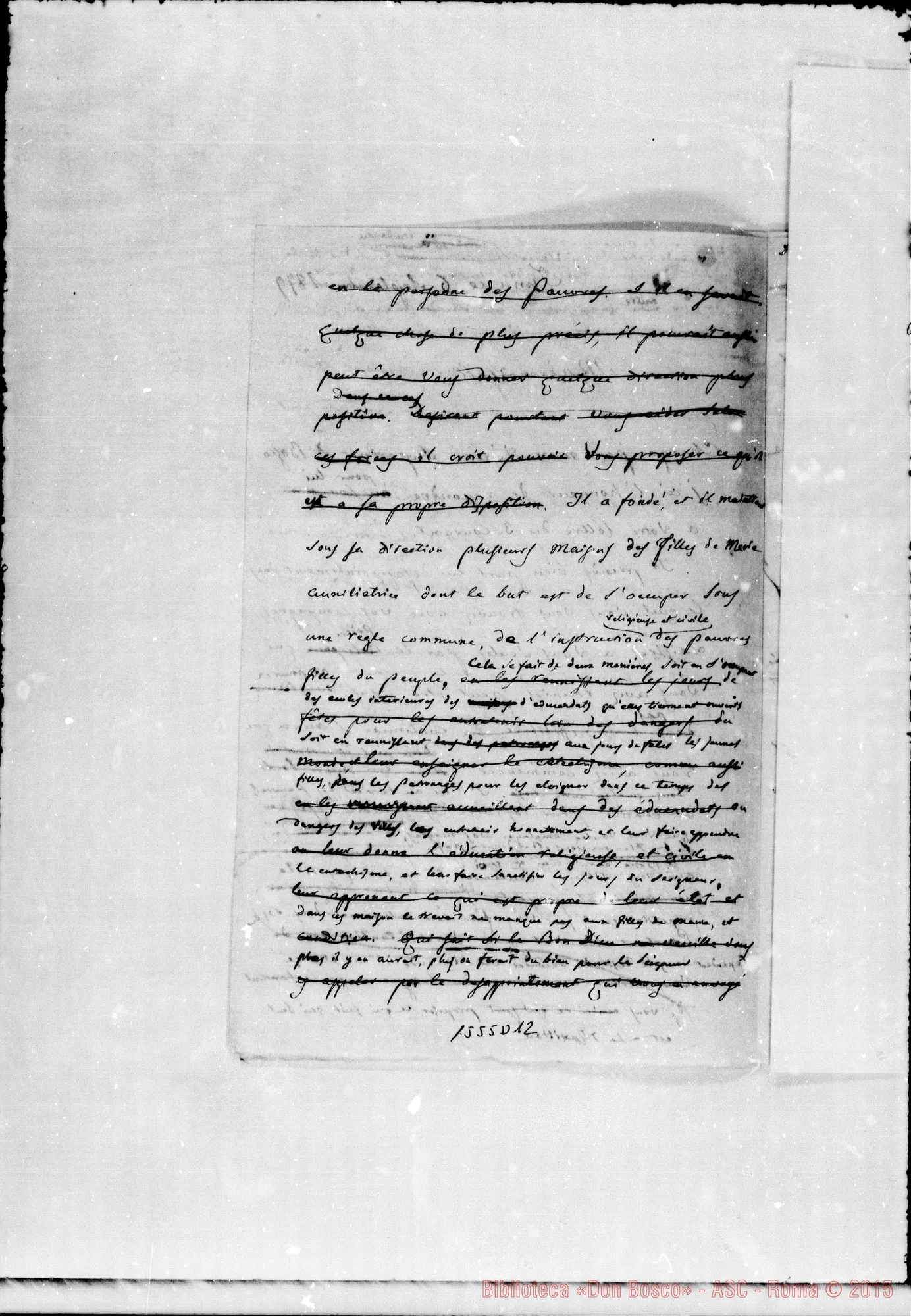 Fotogramma D 12 — Pagnon Maria. Annessa risposta