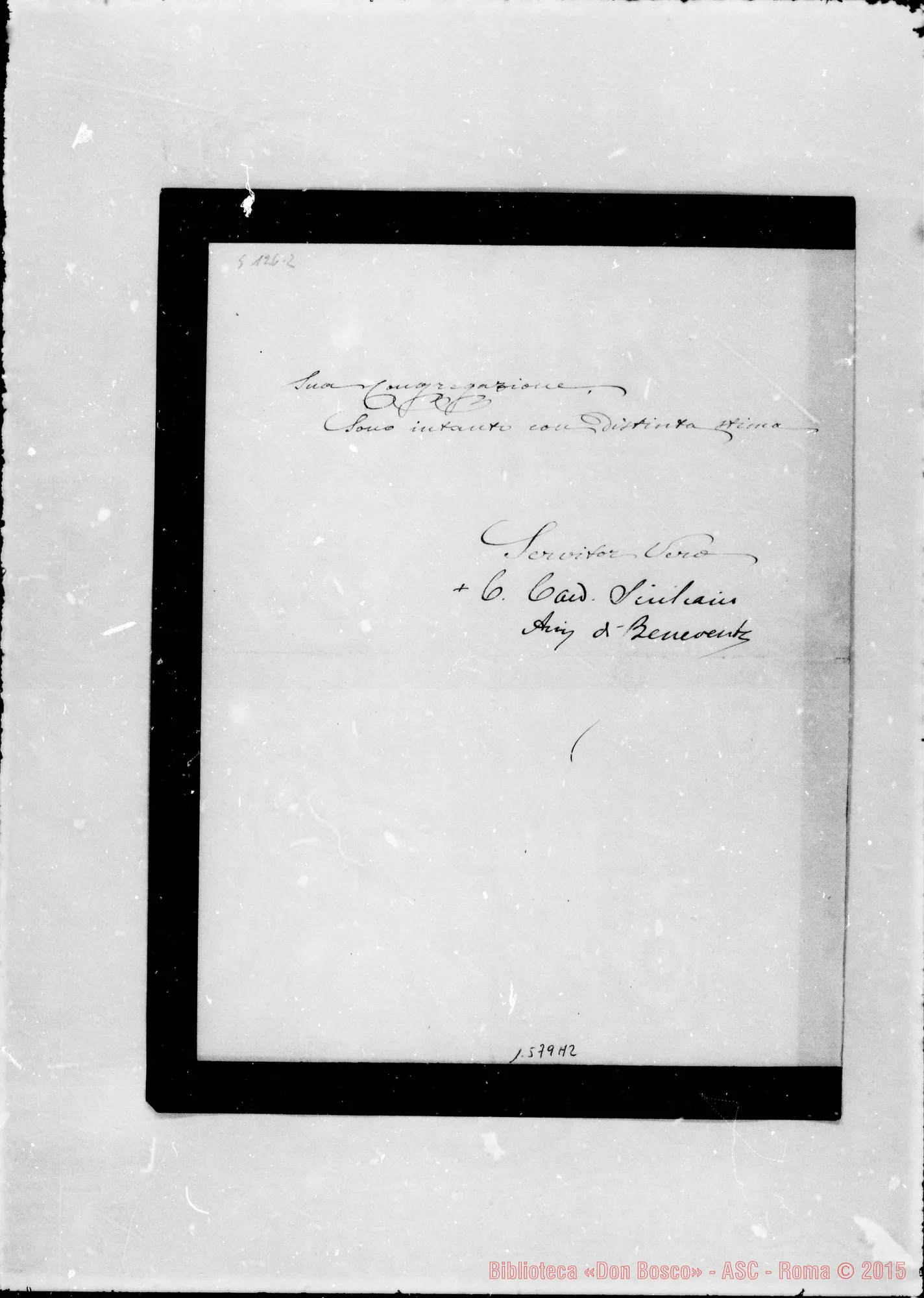 Fotogramma A 2 — Siciliano Camillo di Rende
