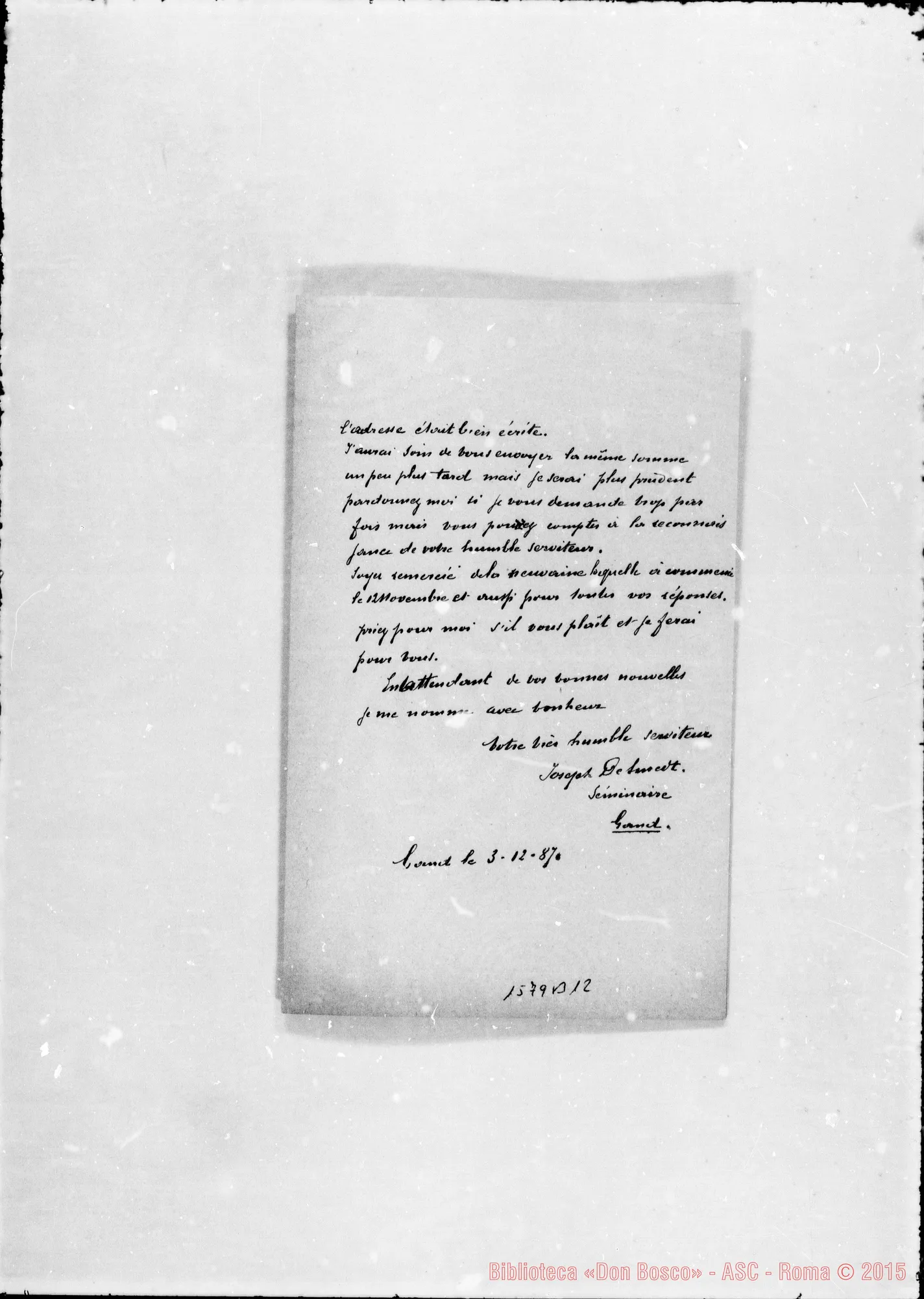 Fotogramma B 12 — Smedt Giuseppe