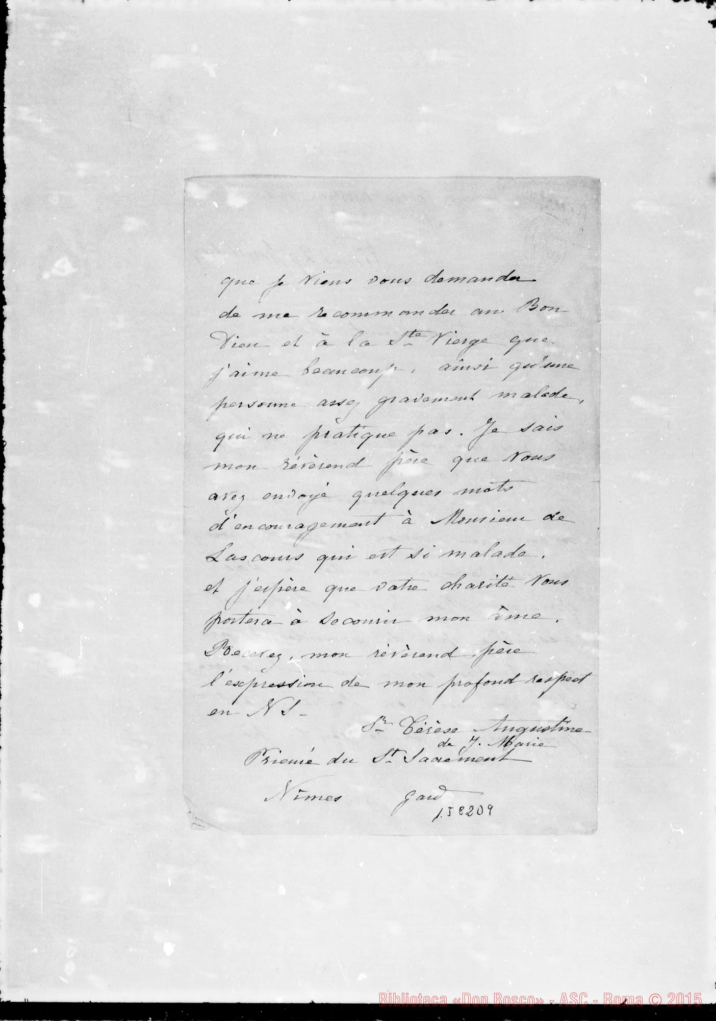 Fotogramma D 9 — Suor Teresa Agostina