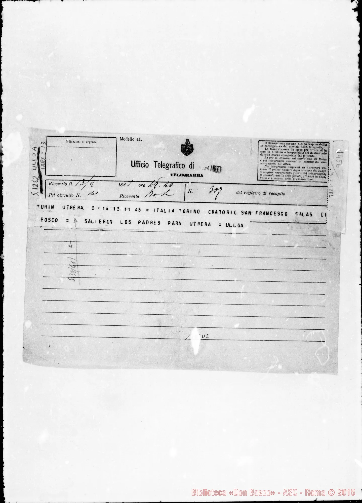 Fotogramma D 2 — » » » Telegramma