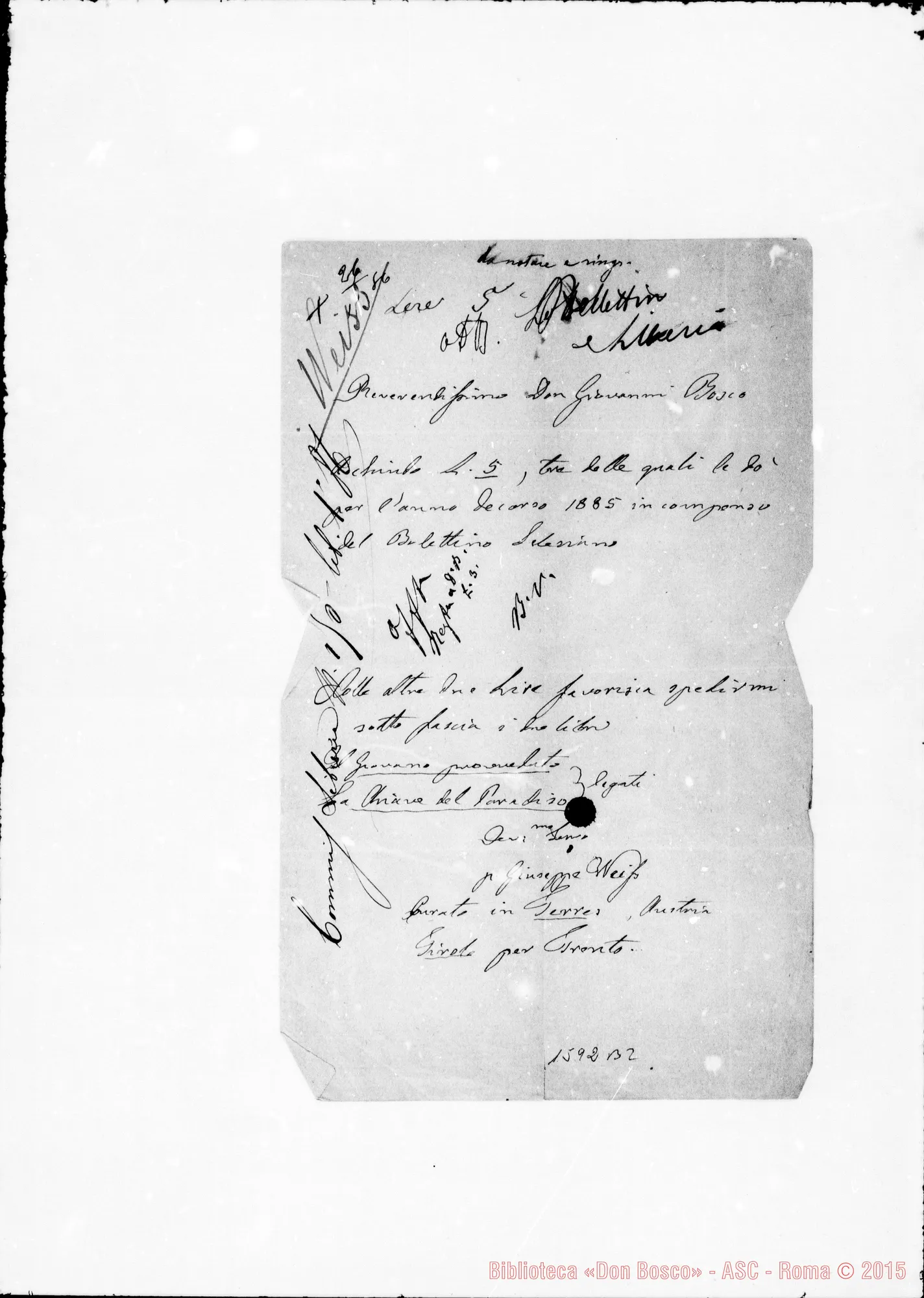 Fotogramma B 2 — Weiss Giuseppe