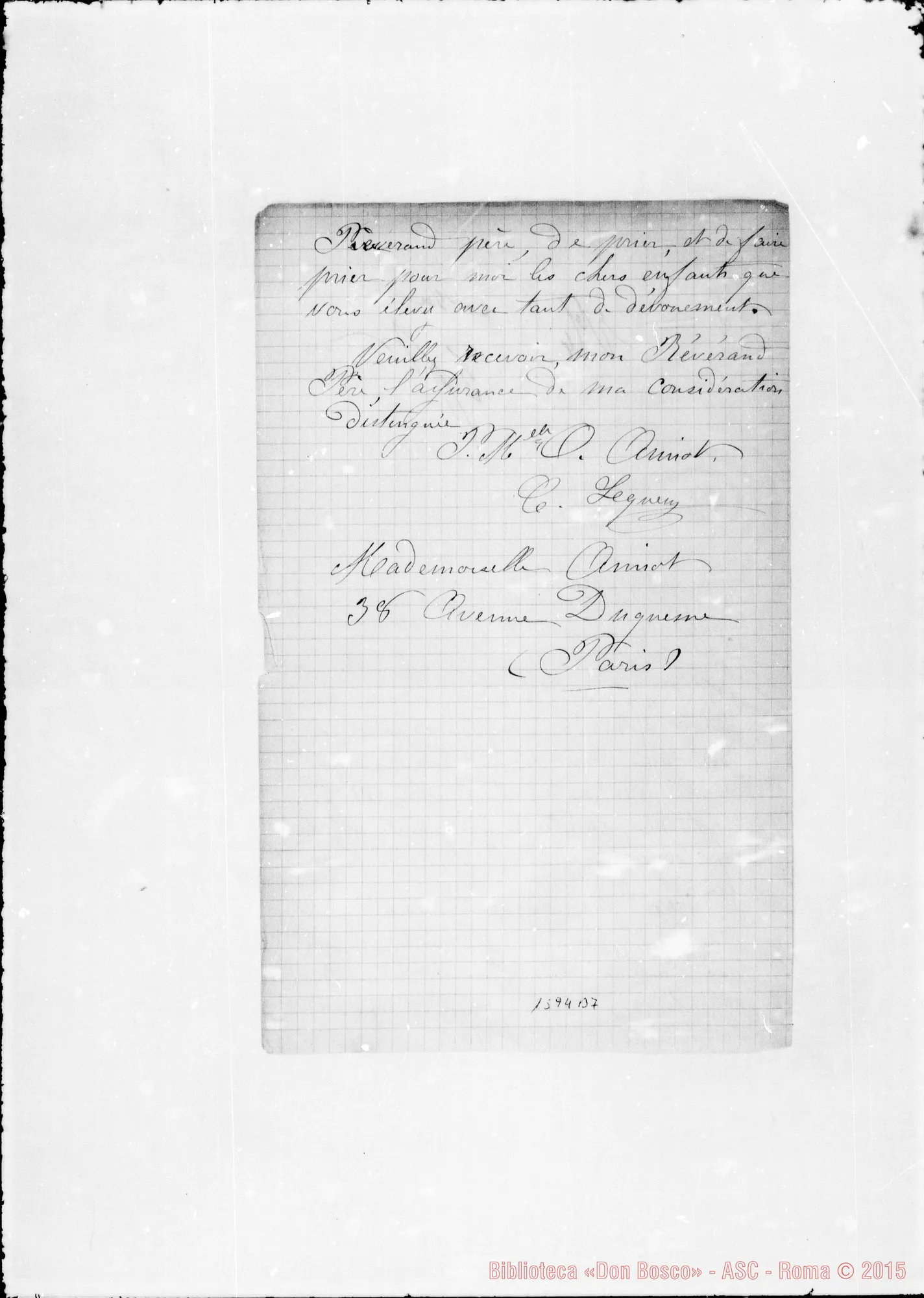 Fotogramma B 7 — Amiot, mademoiselle