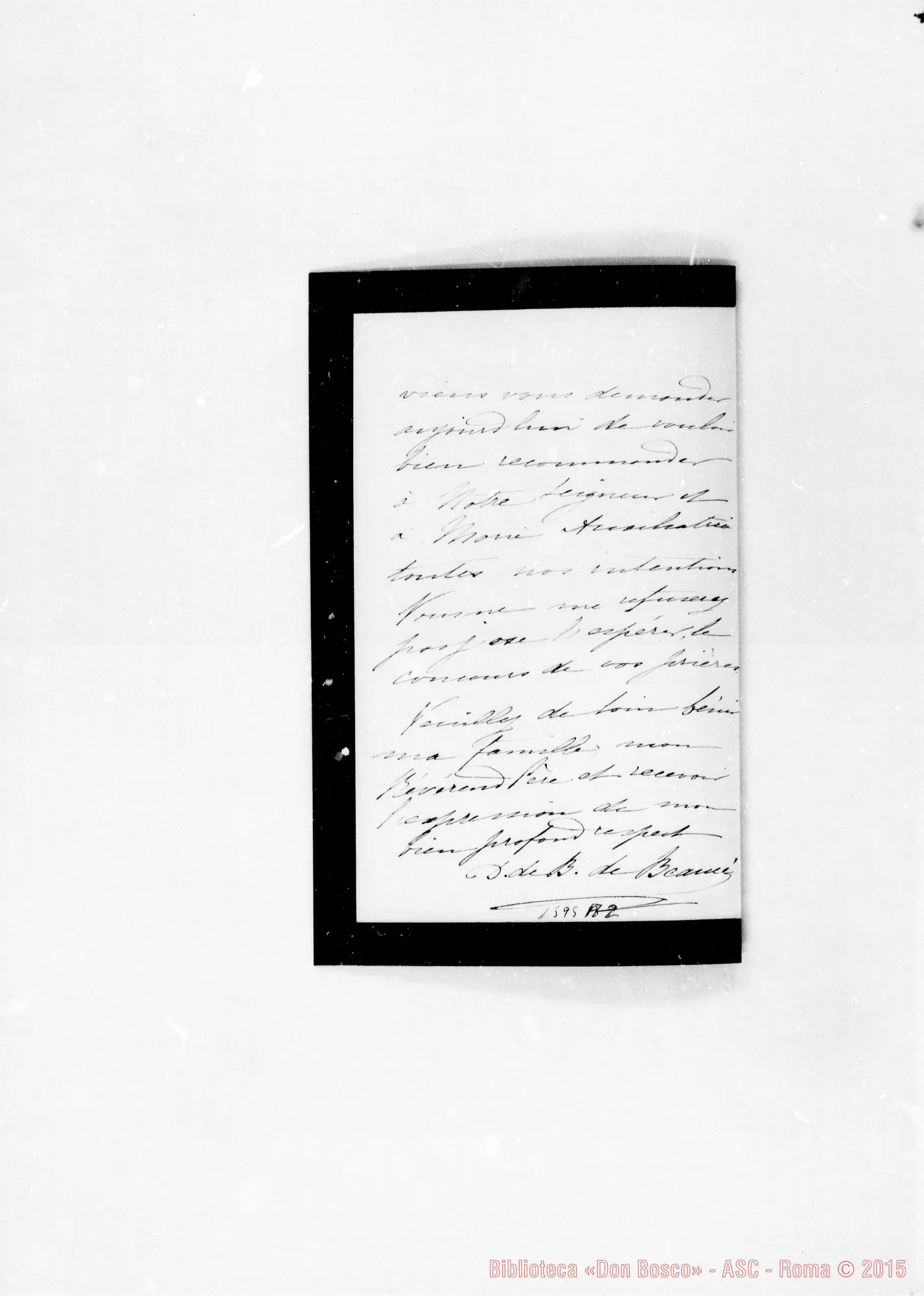 Fotogramma A 2 — Beaucé D. de B.