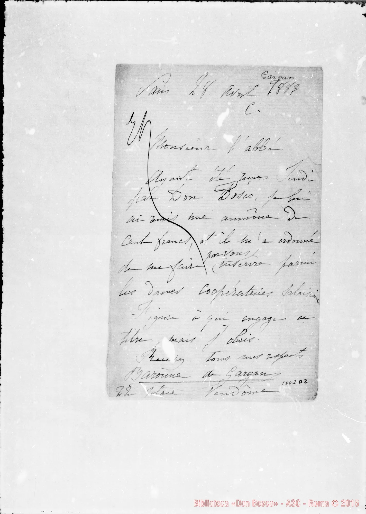Fotogramma D 2 — Gargan, barone de