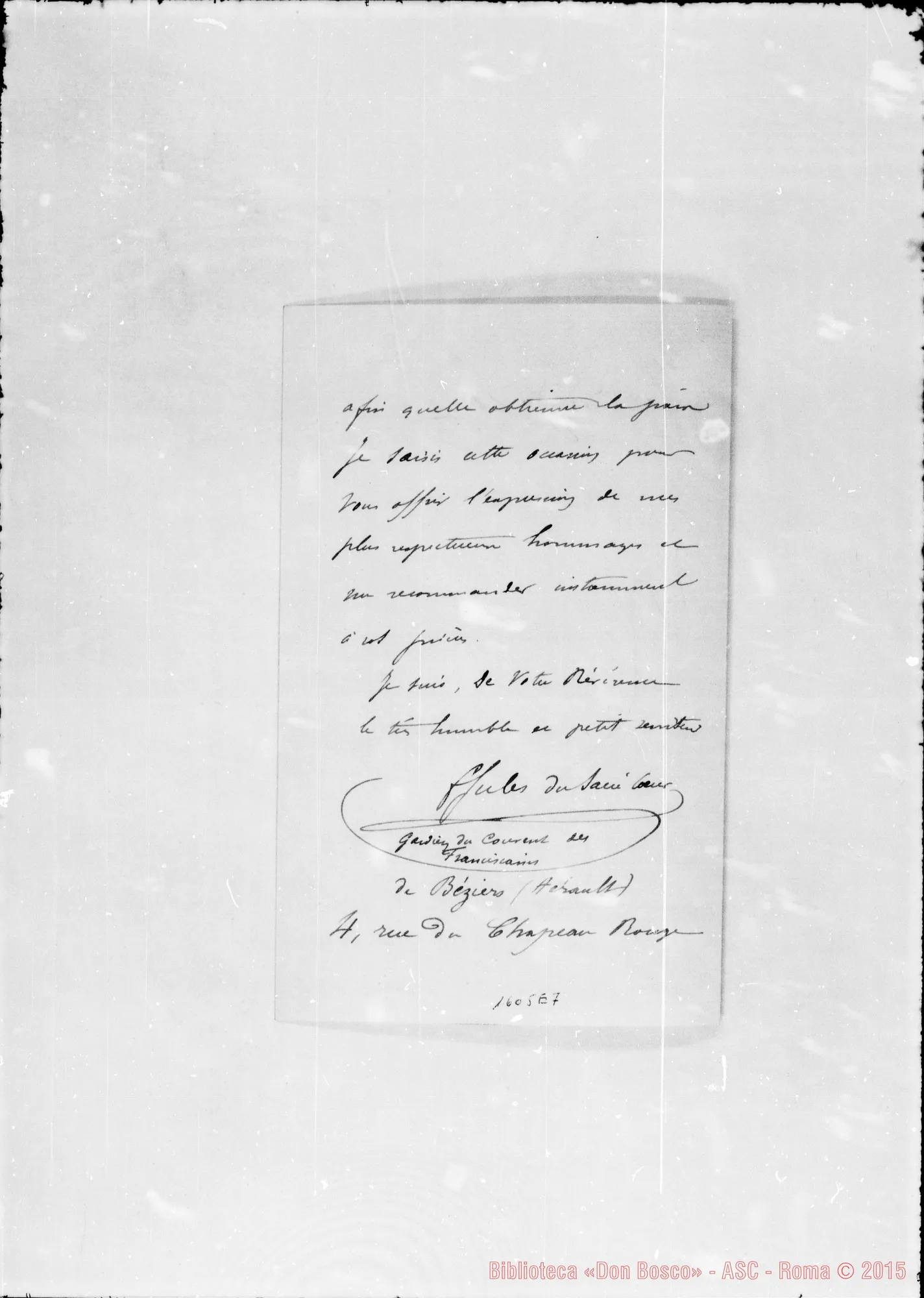 Fotogramma E 7 — Jules du Sacré Coeur
