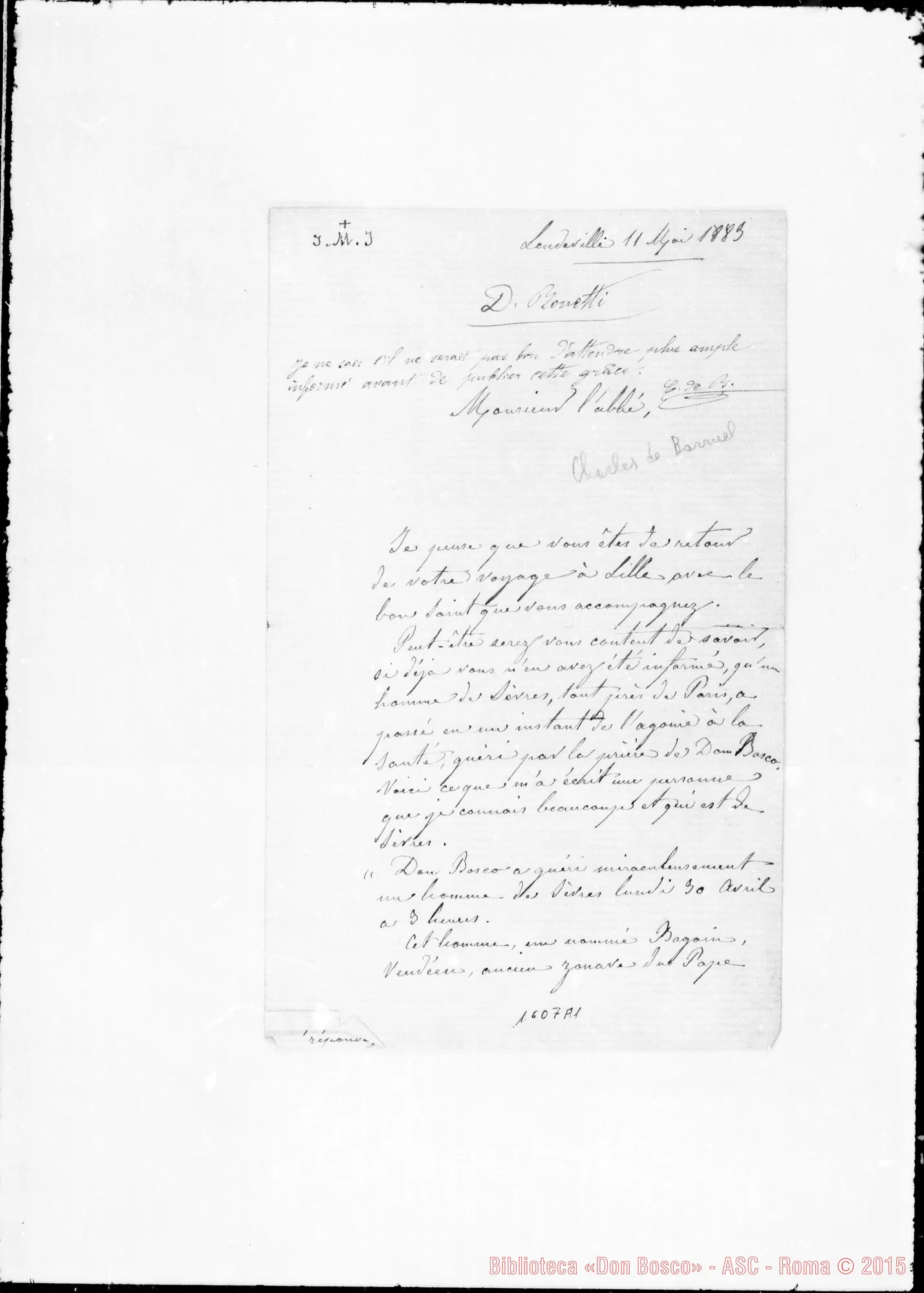 Fotogramma A 1 — Leudeville, abbé de