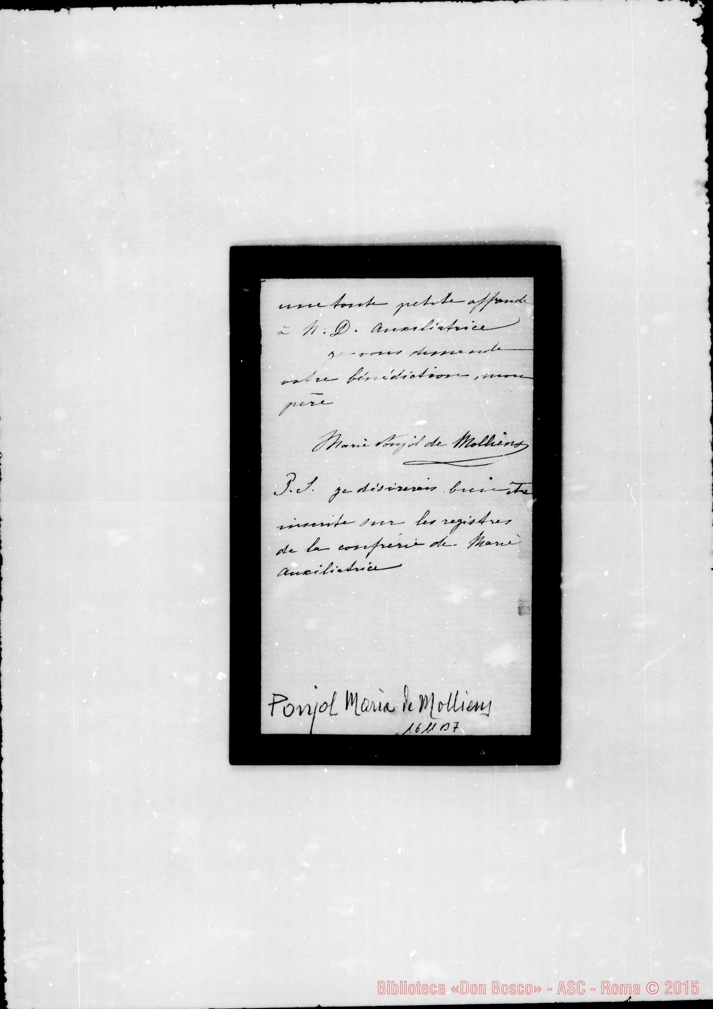 Fotogramma B 7 — Poujoi Marie de Molliens