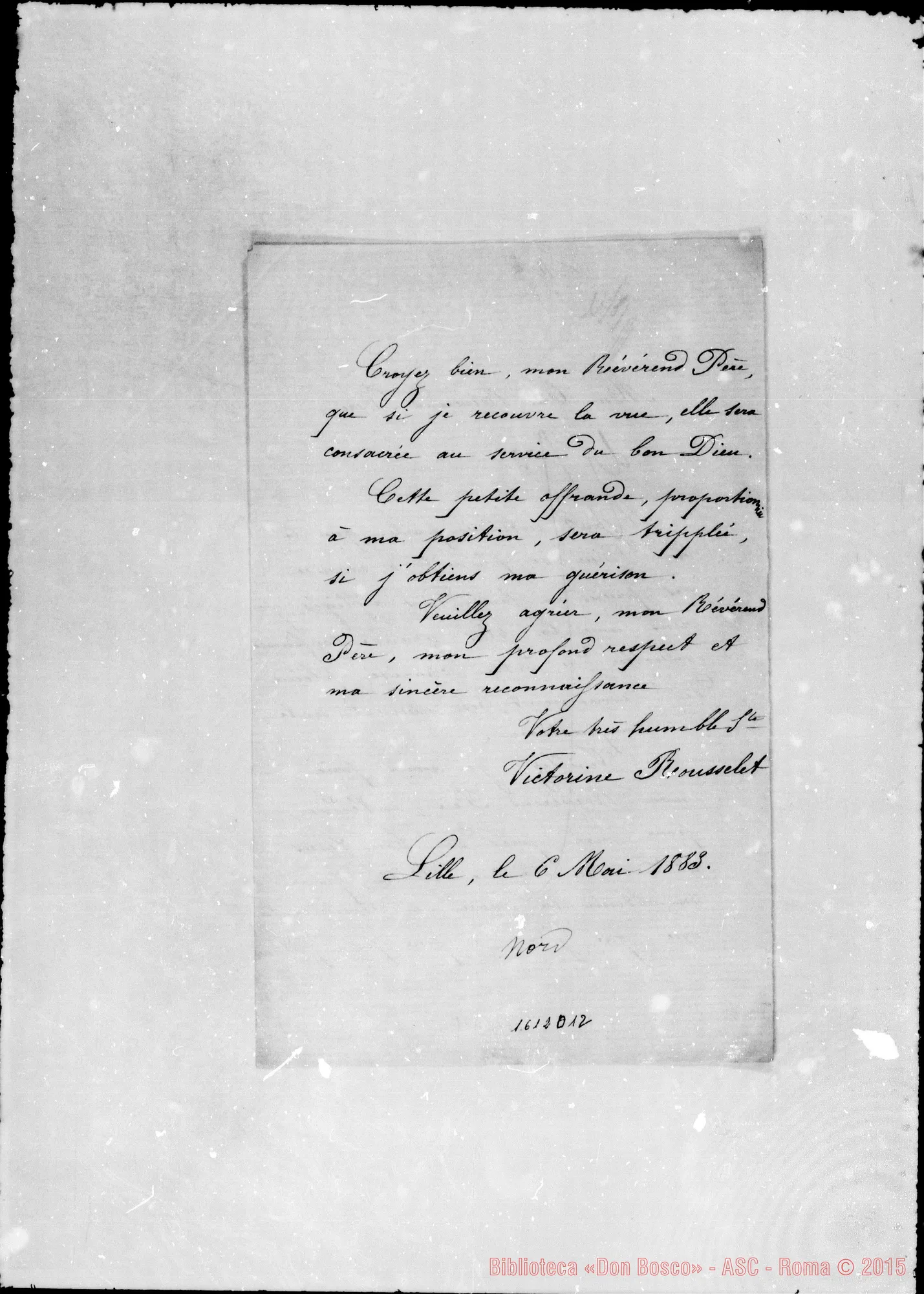Fotogramma D 12 — Rousselet Victorine