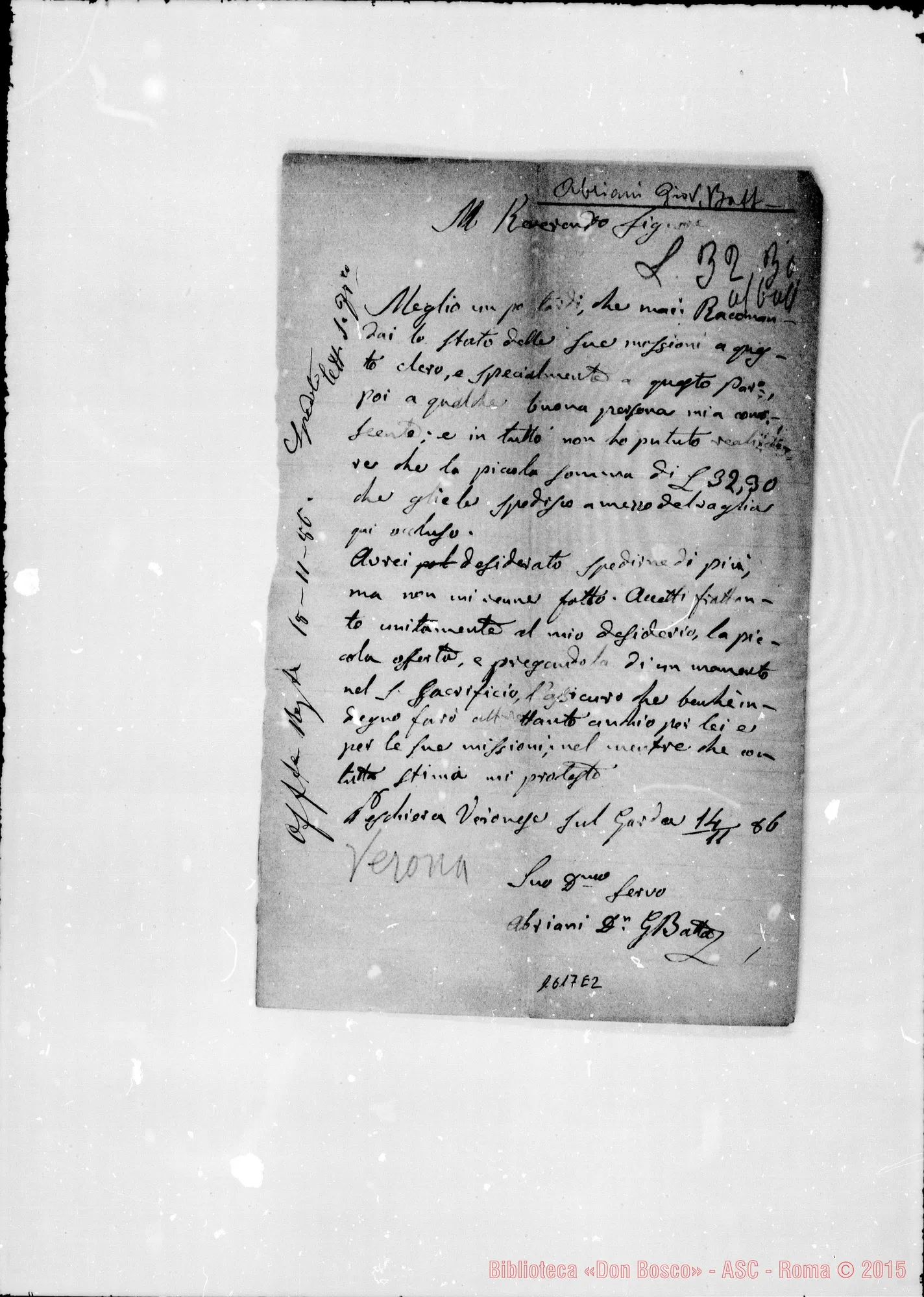 Fotogramma E 2 — Abriani Giovanni Battista