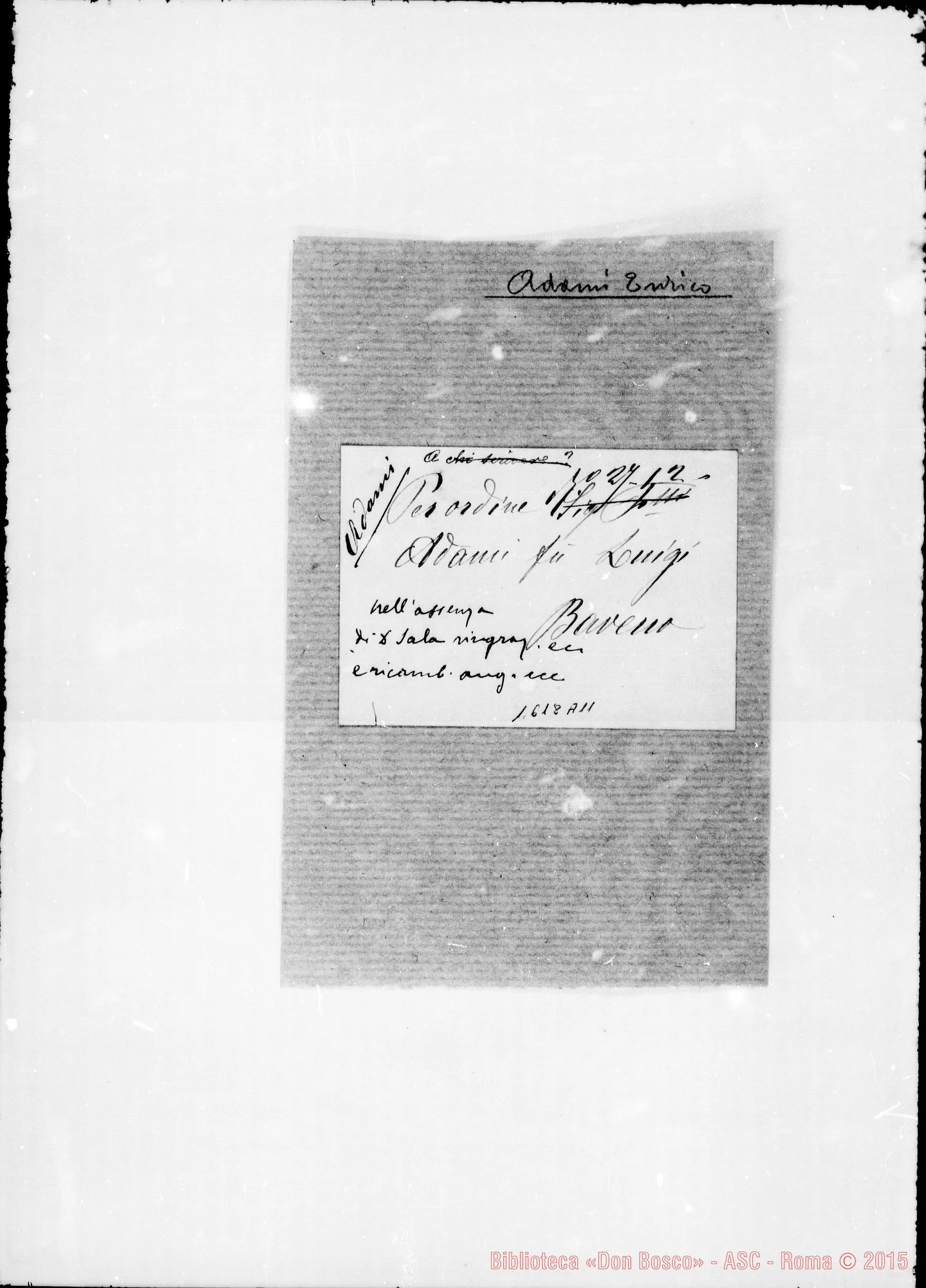 Fotogramma A 11 — » » . Acclusa risposta