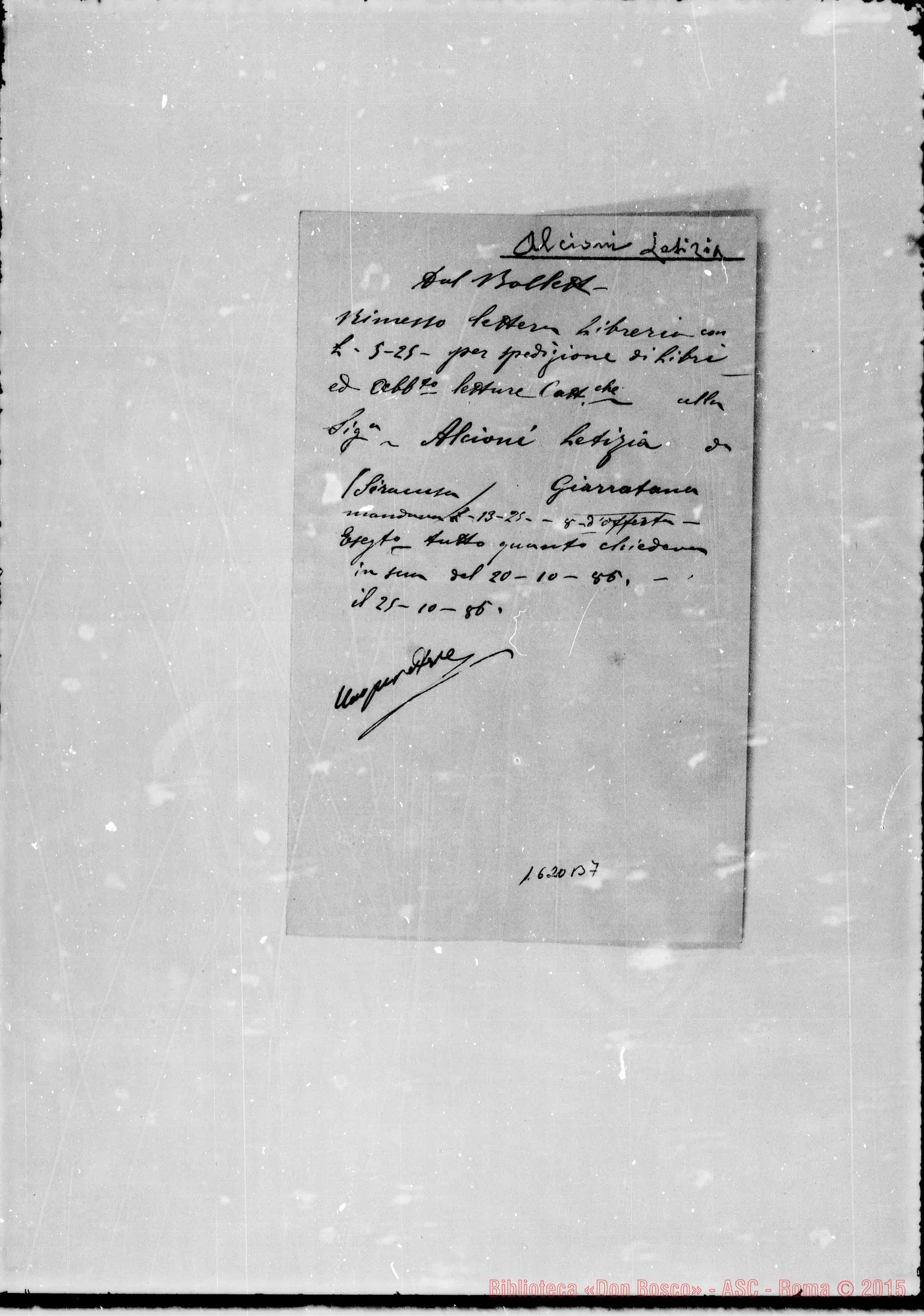 Fotogramma B 7 — Alcioni Letizia