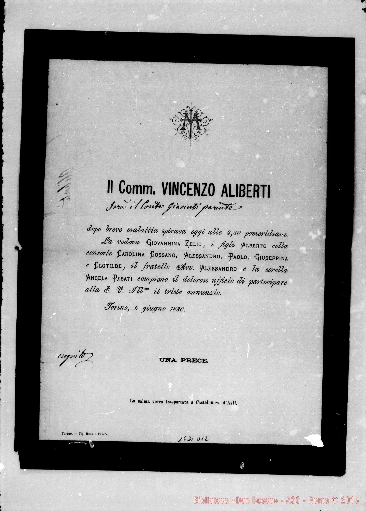 Fotogramma D 12 — Aliberti Vincenzo