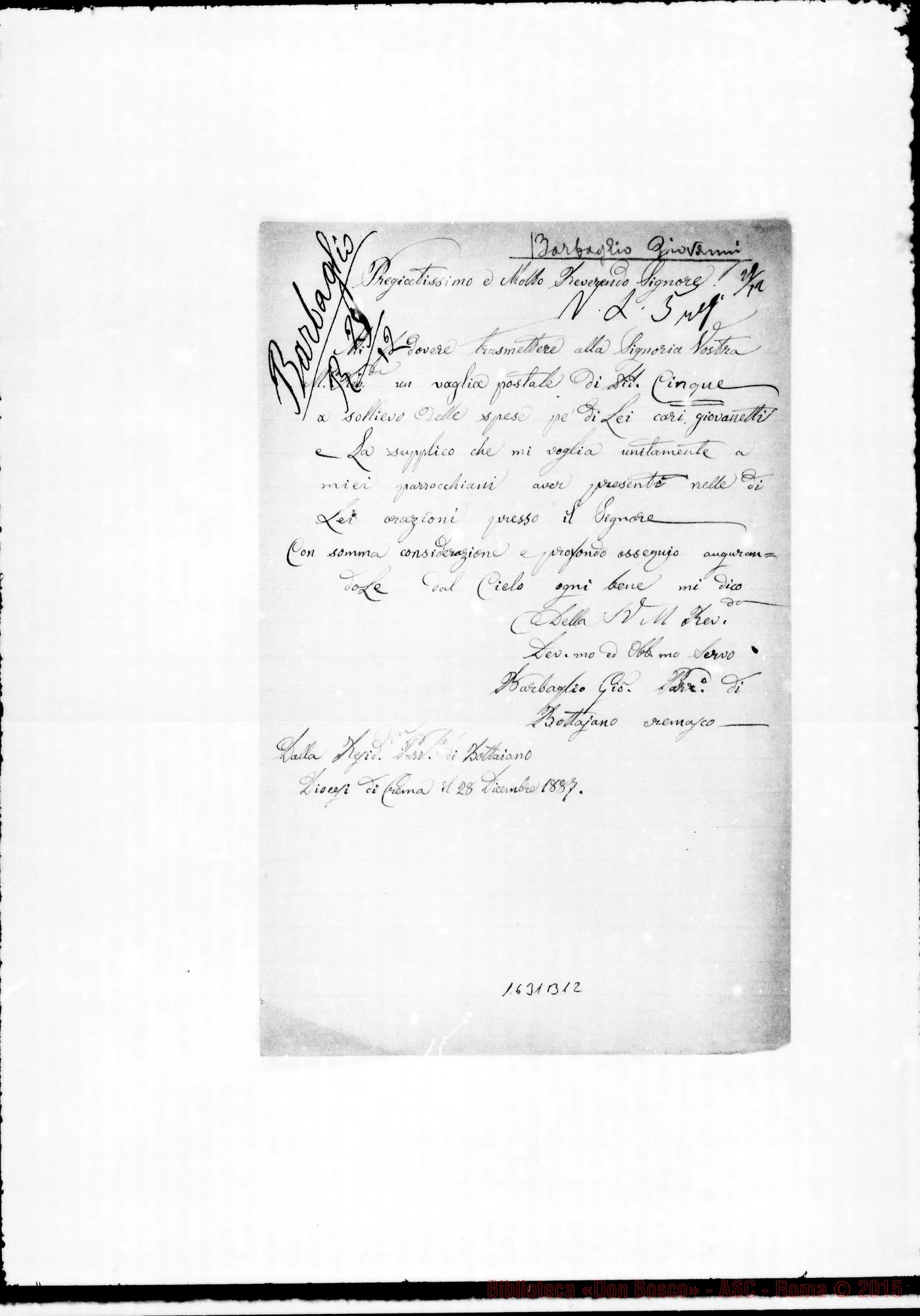 Fotogramma B 12 — Barbaglio Giovanni