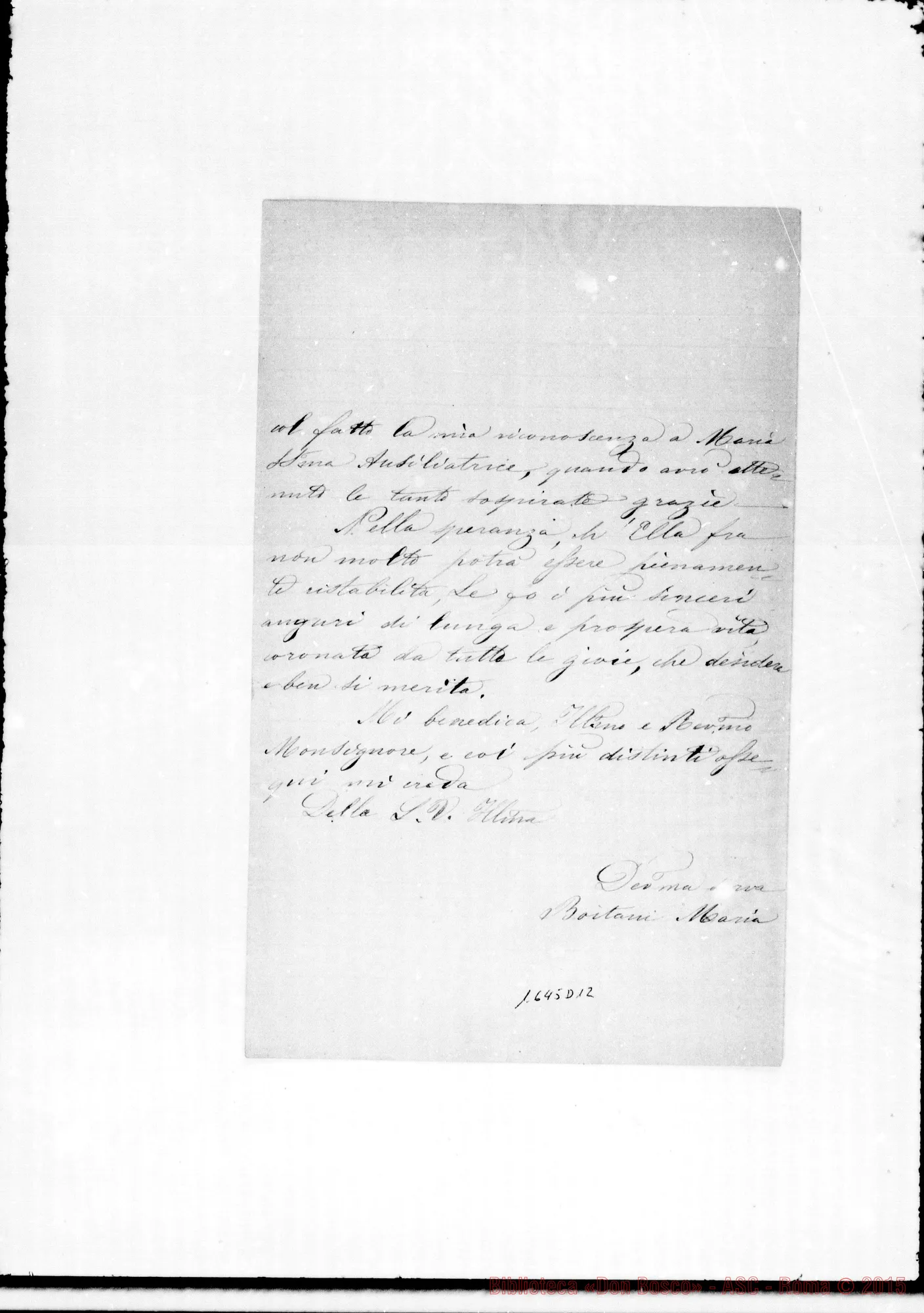Fotogramma D 12 — Boitani Maria-Bosco