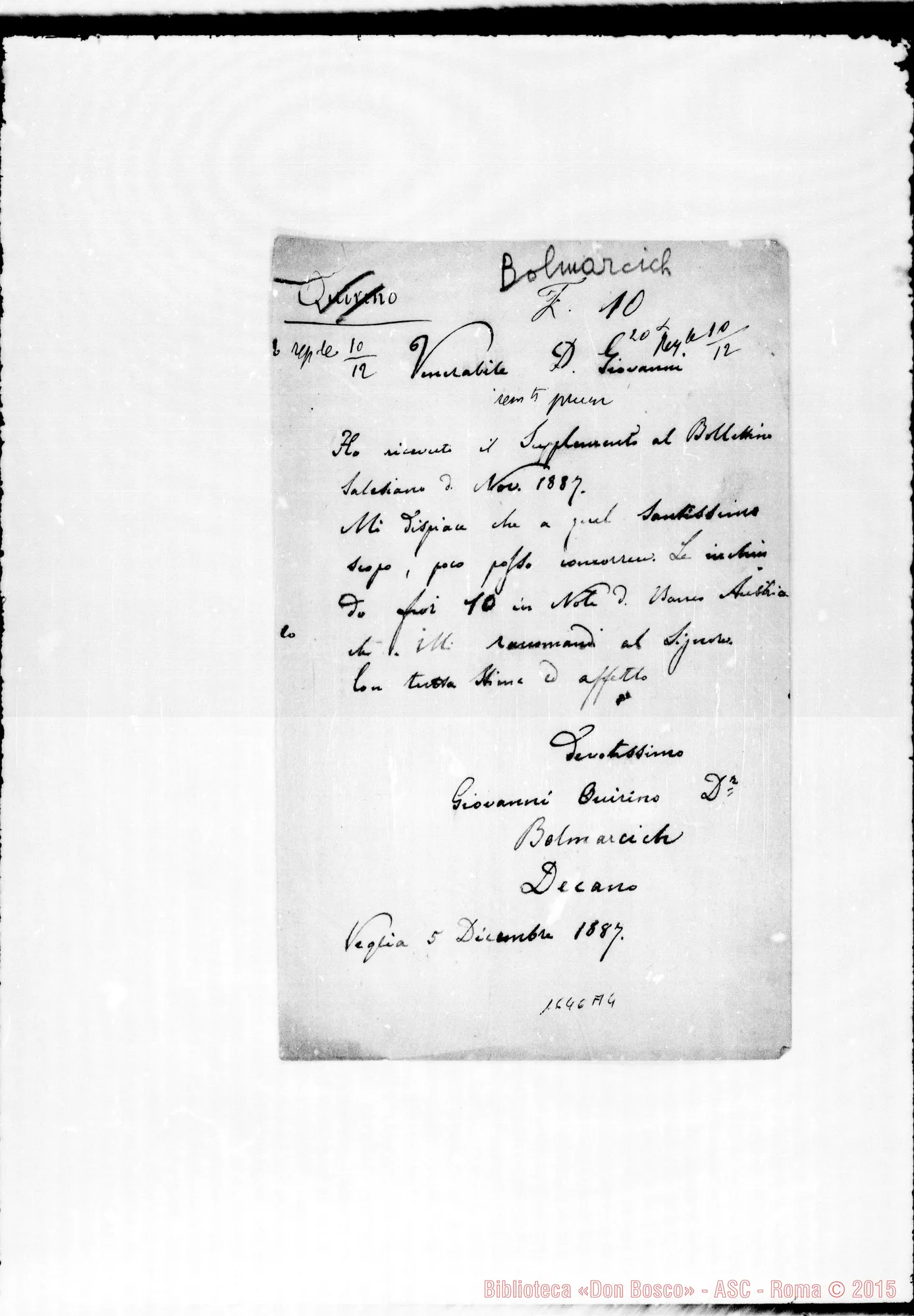 Fotogramma A 4 — Bolmarcich Giovanni Quirino-Bosco
