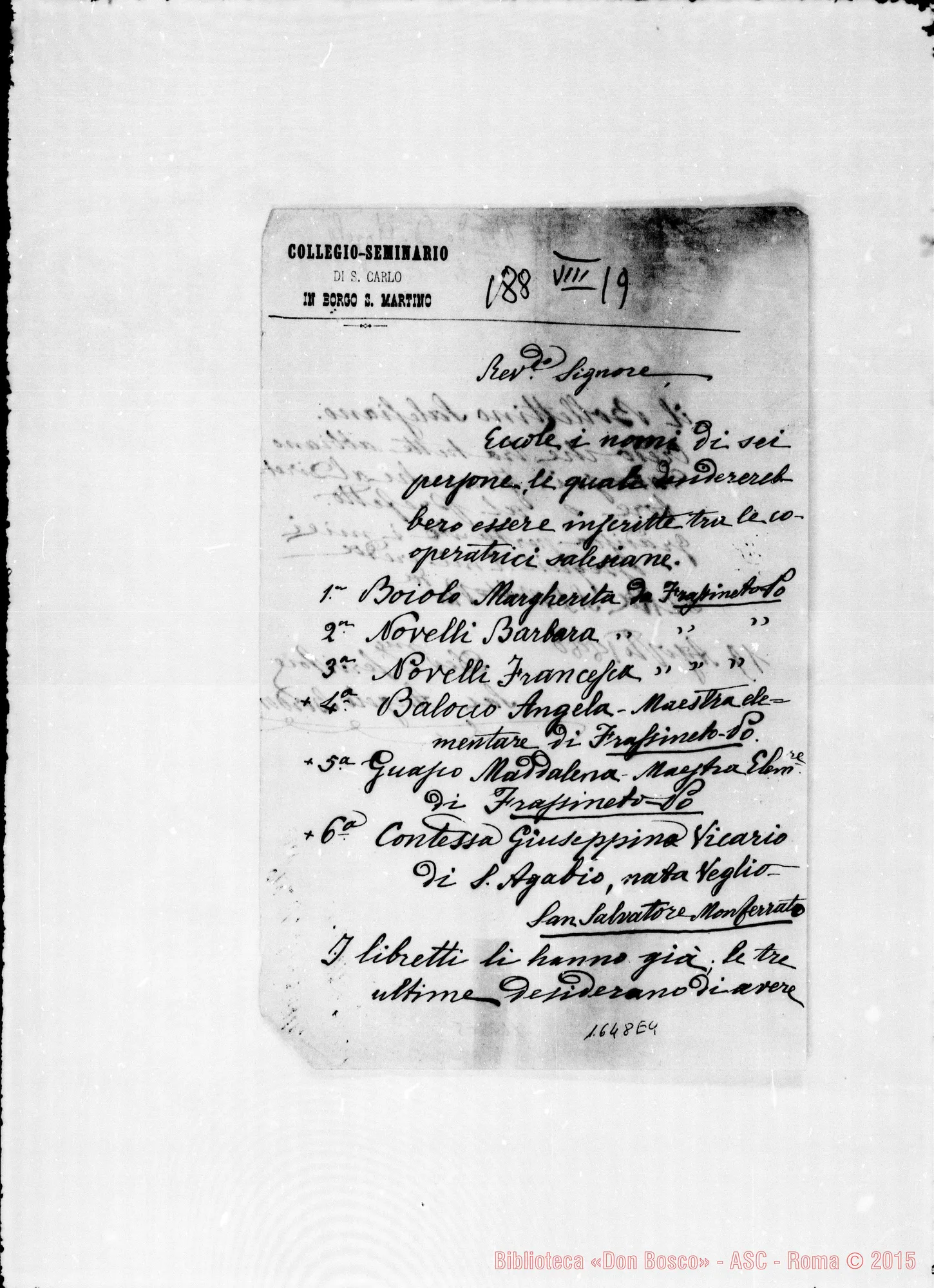Fotogramma E 4 — Bordo Angelo