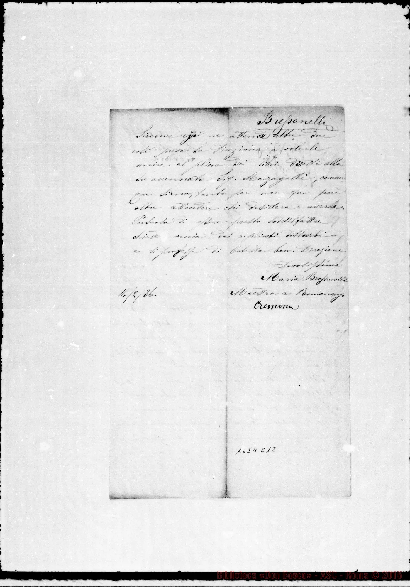 Fotogramma C 12 — Bressanelli Maria