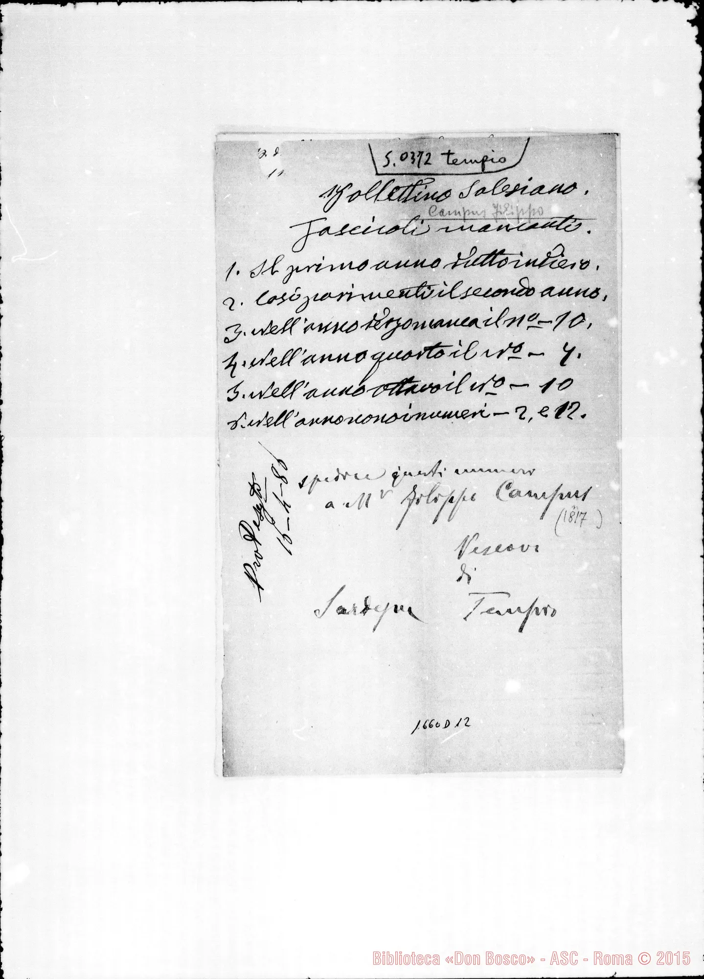 Fotogramma D 12 — Campus Filippo