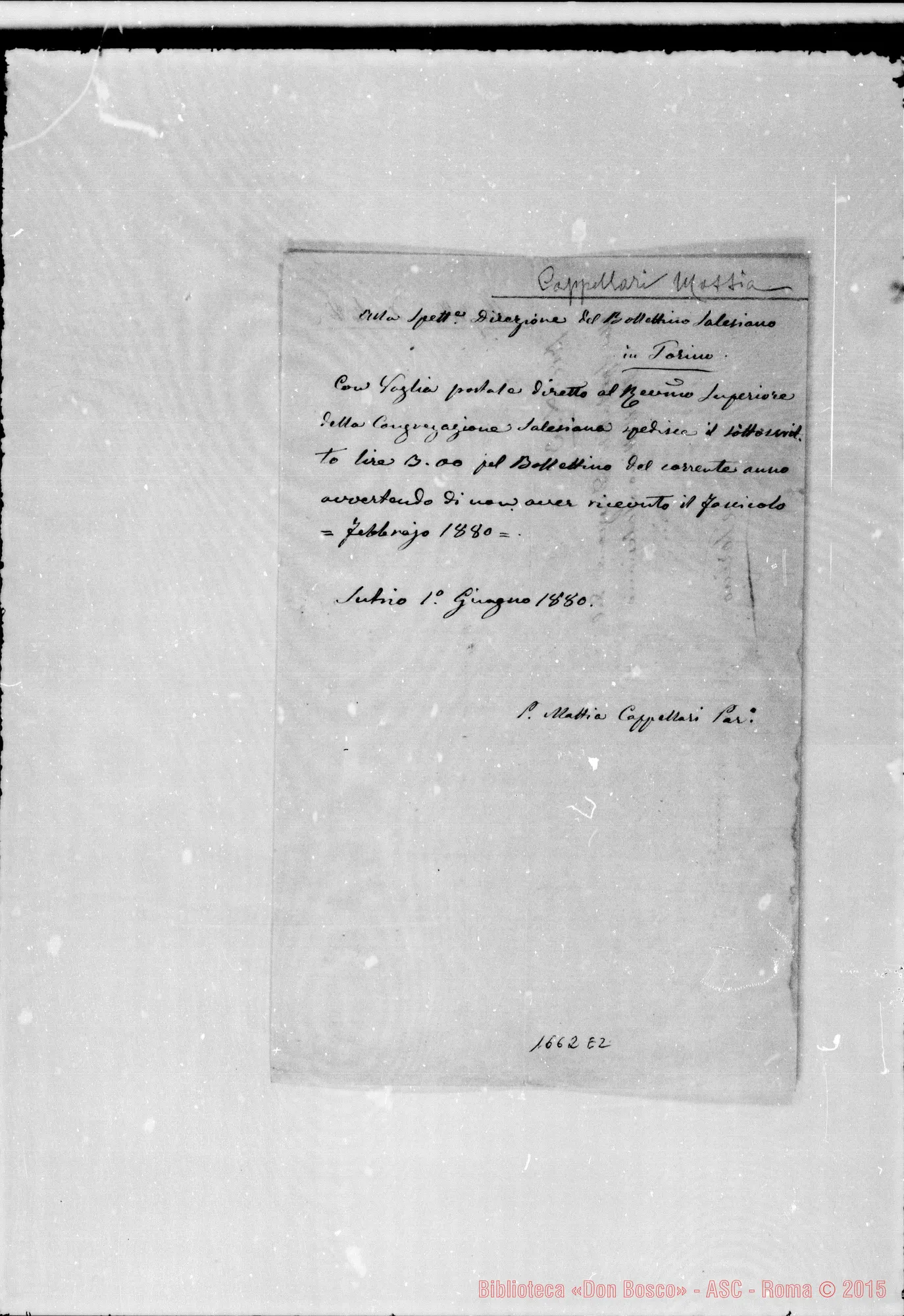 Fotogramma E 2 — Cappellari Mattia