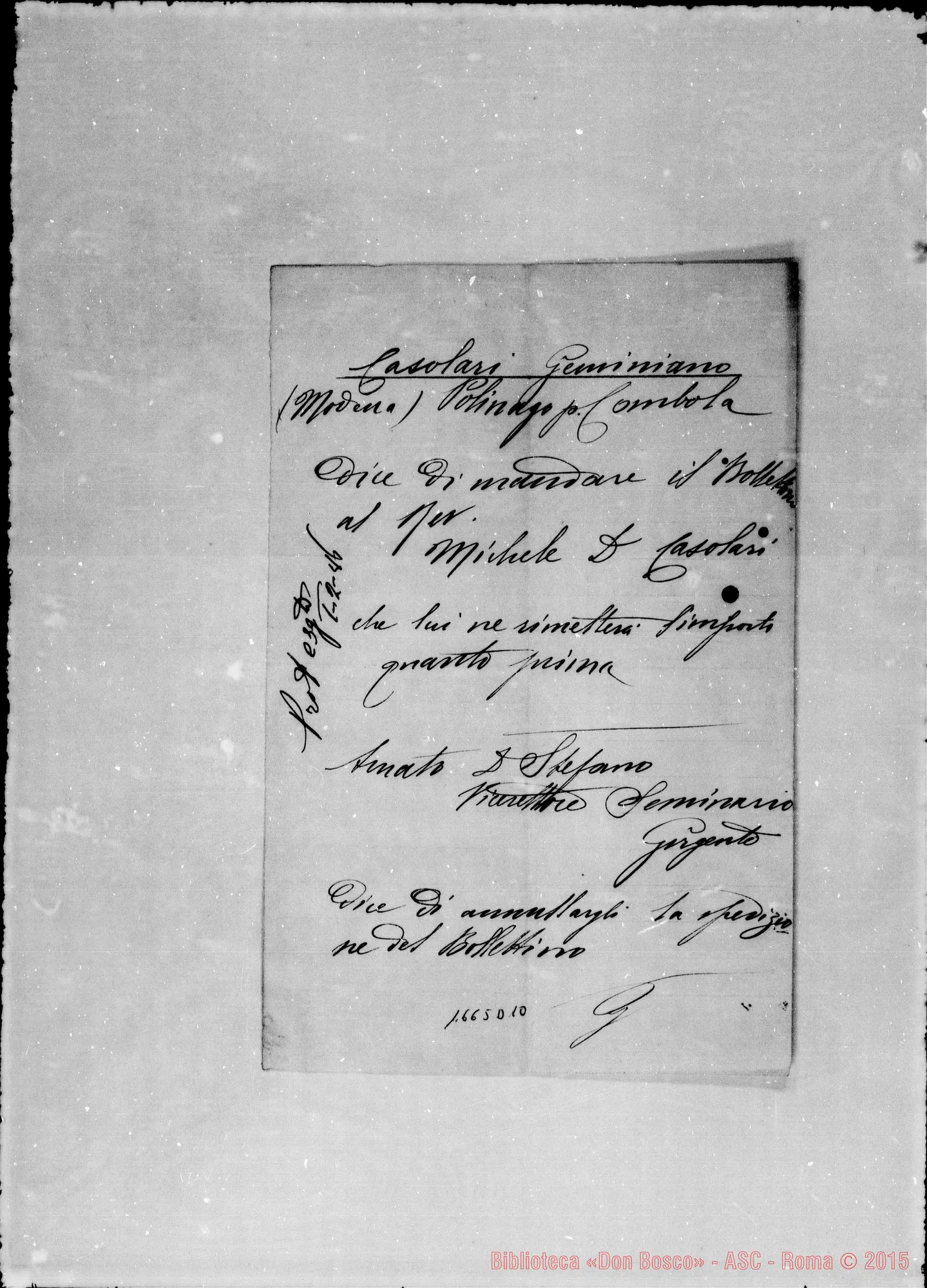Fotogramma D 10 — Casolari Geminiano