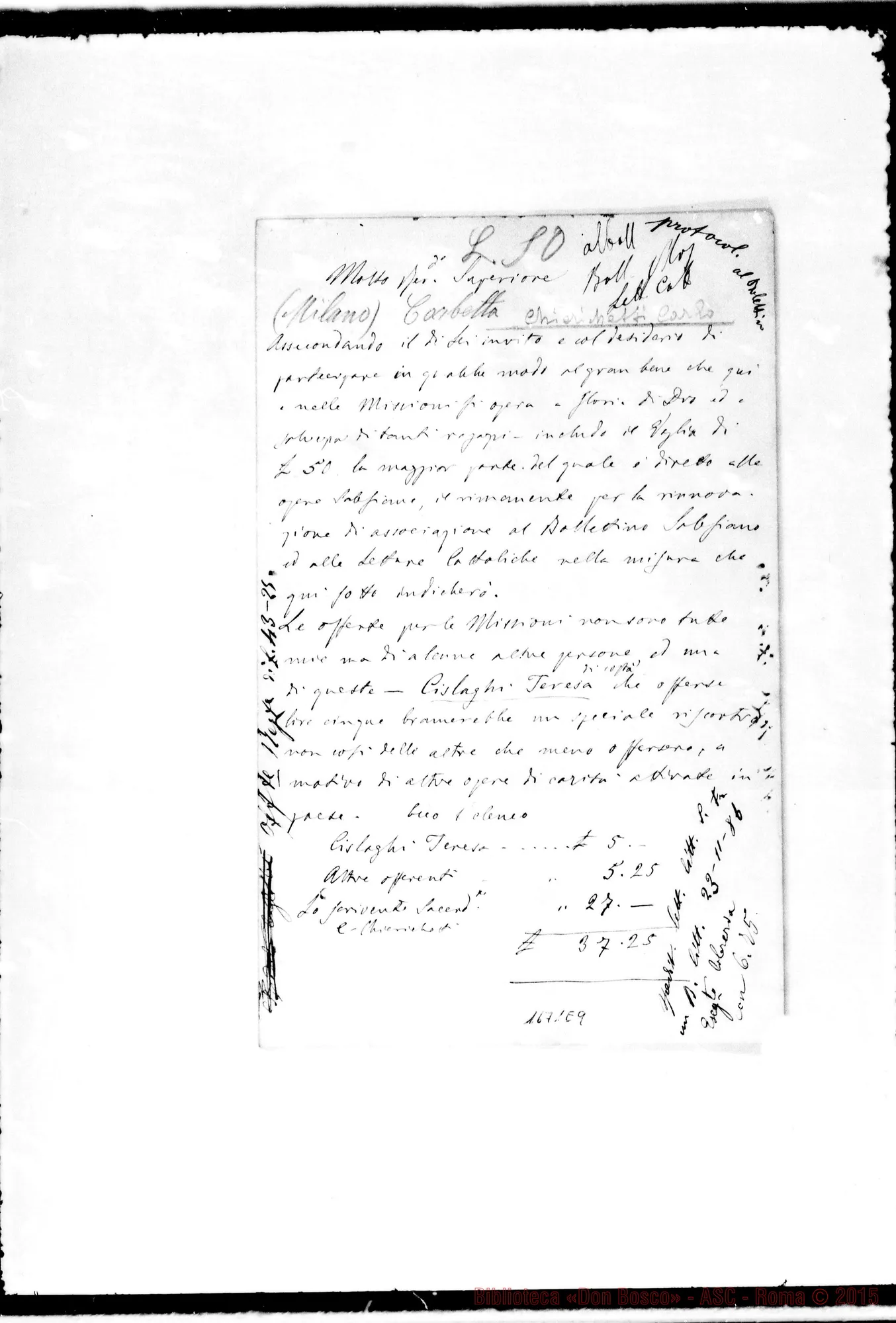 Fotogramma E 9 — Chierichetti Carlo-Bosco