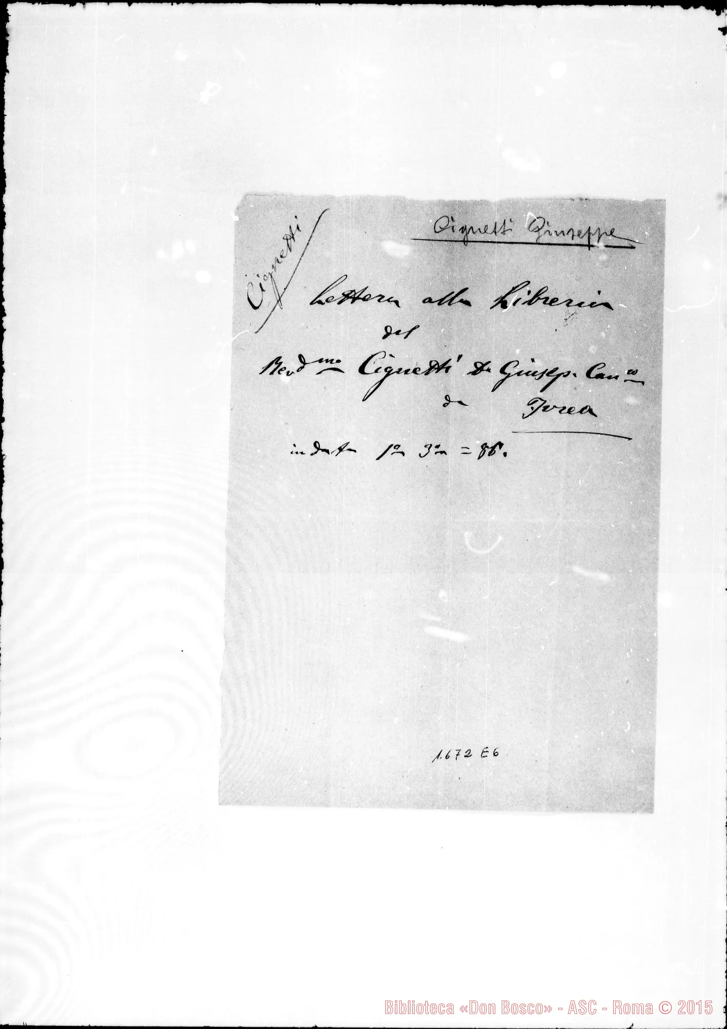 Fotogramma E 6 — Cignetti Giuseppe