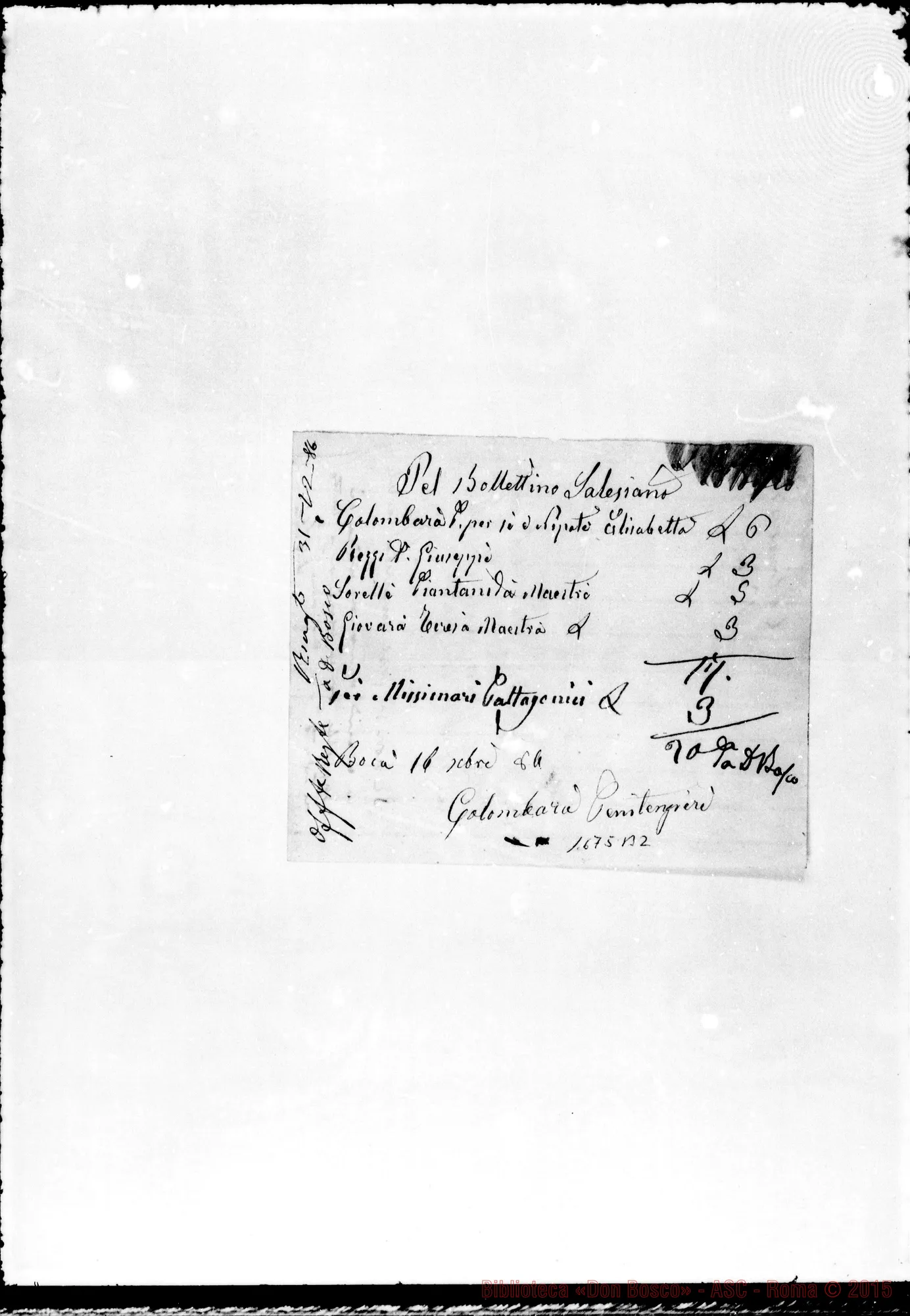 Fotogramma B 2 — Colombara Bartolomeo
