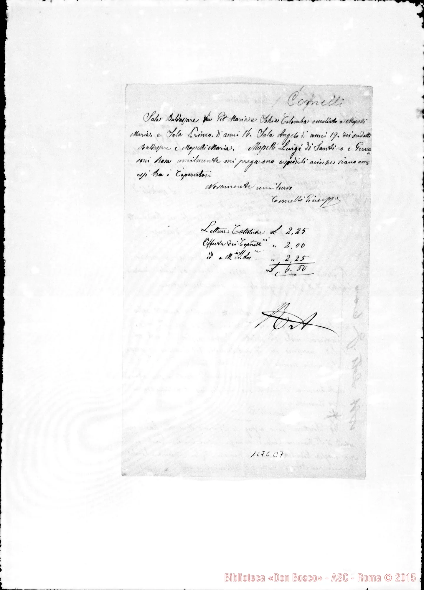 Fotogramma B 7 — Comelli Giuseppe-Bosco
