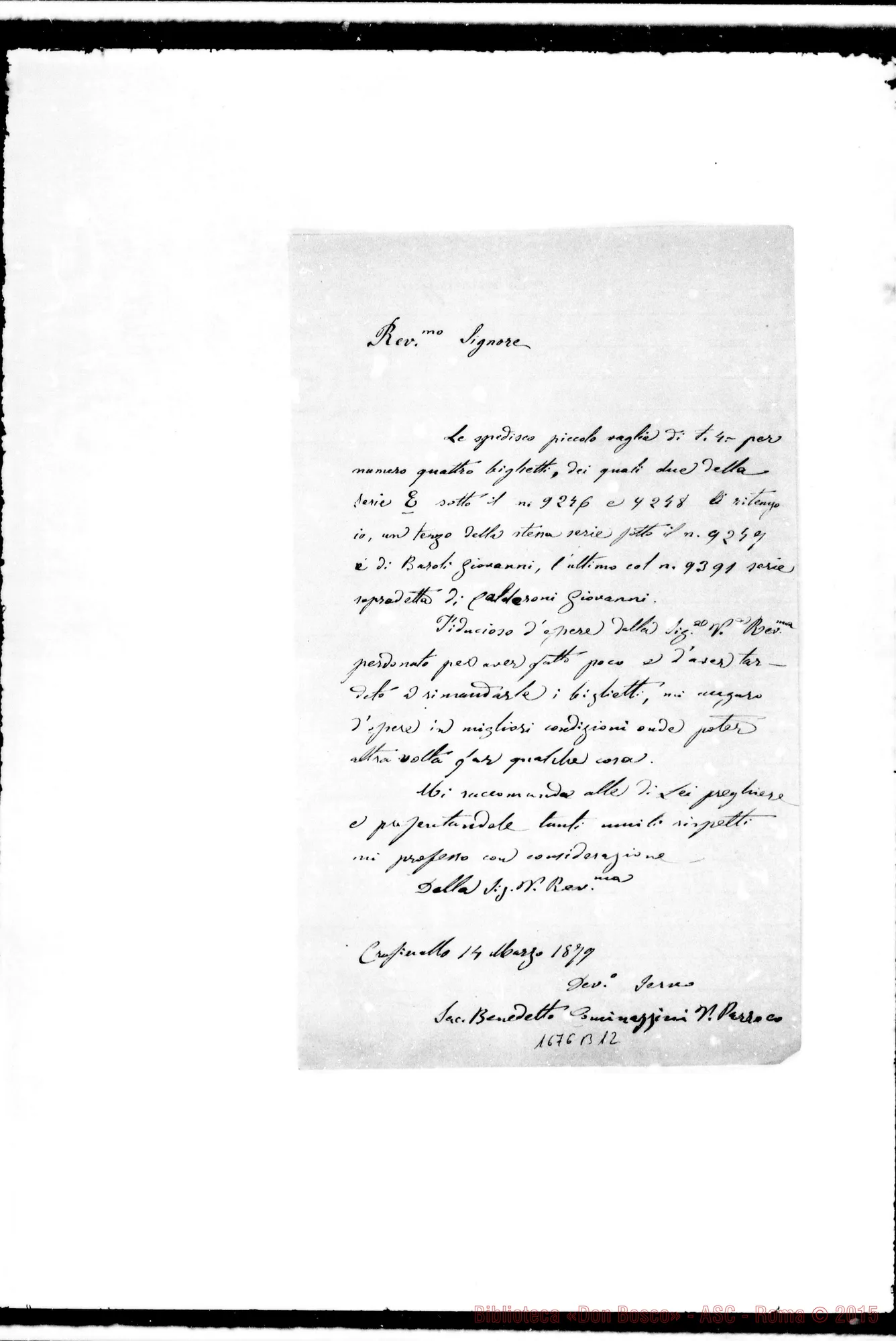 Fotogramma B 12 — Cominazzini Benedetto