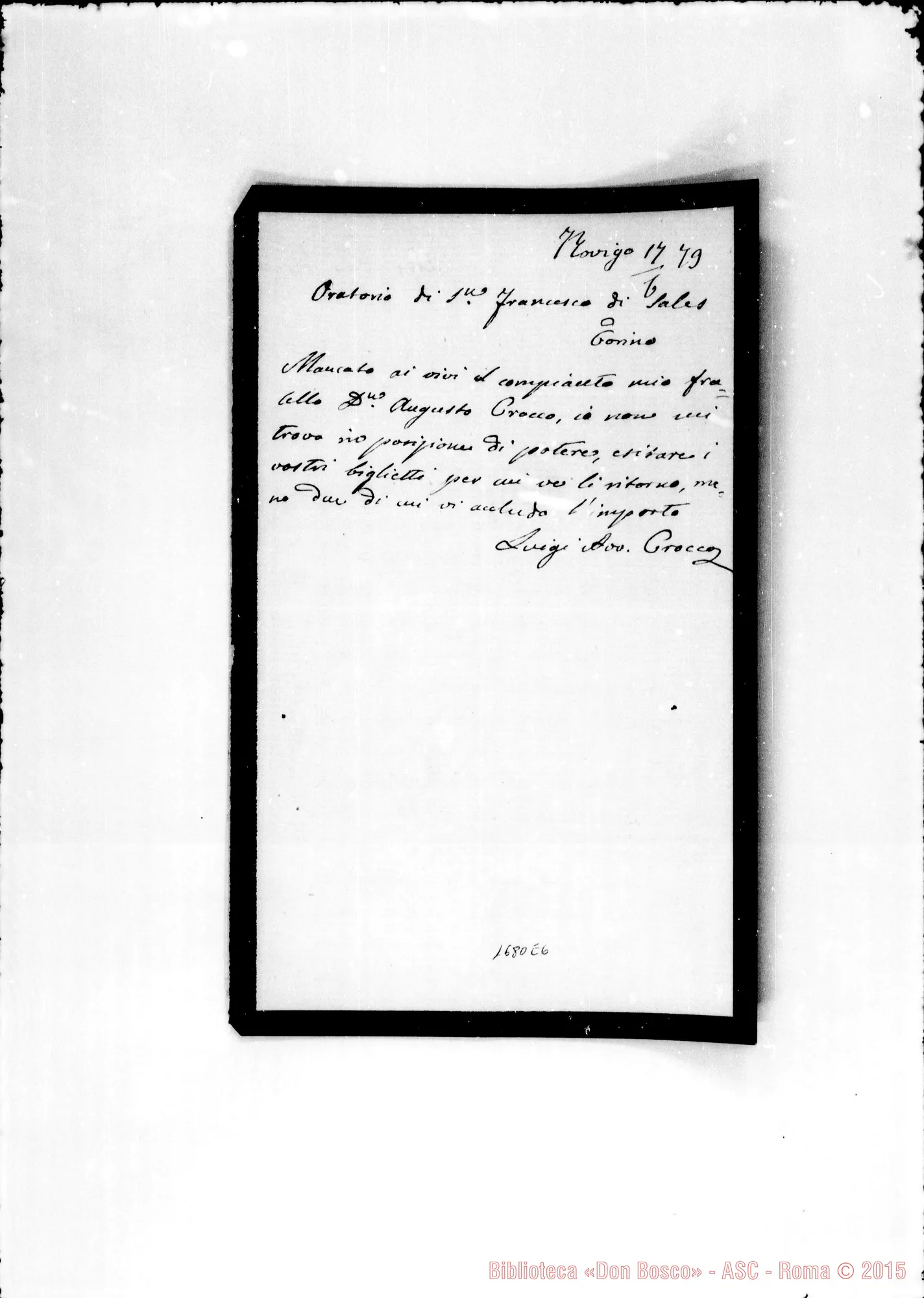 Fotogramma E 6 — Crocca Luigi