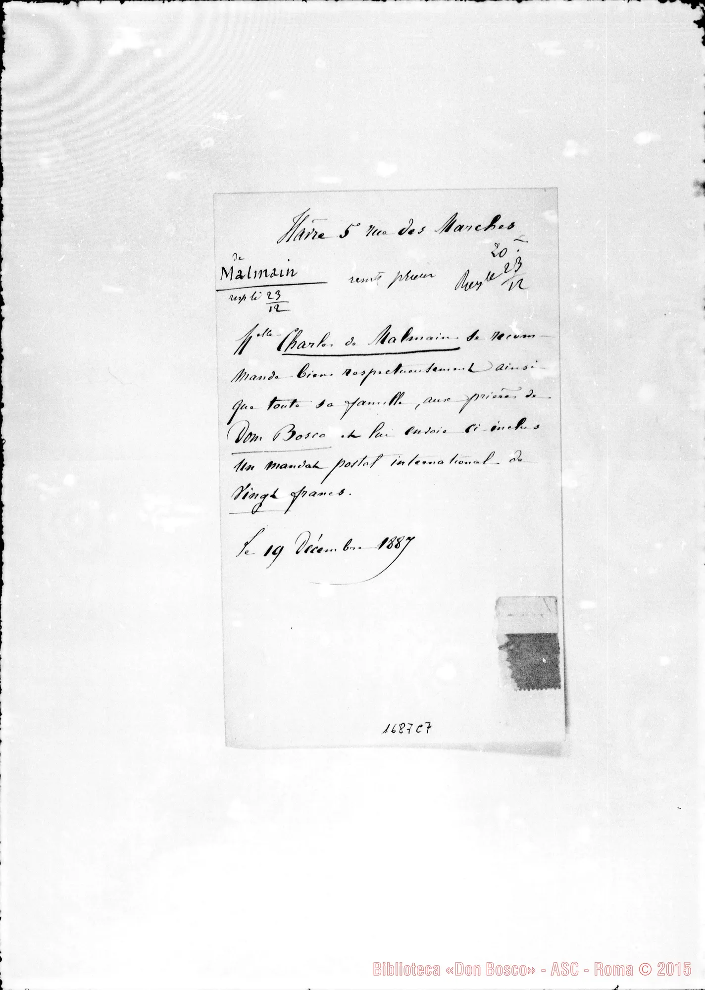 Fotogramma C 7 — De Malmain Charles