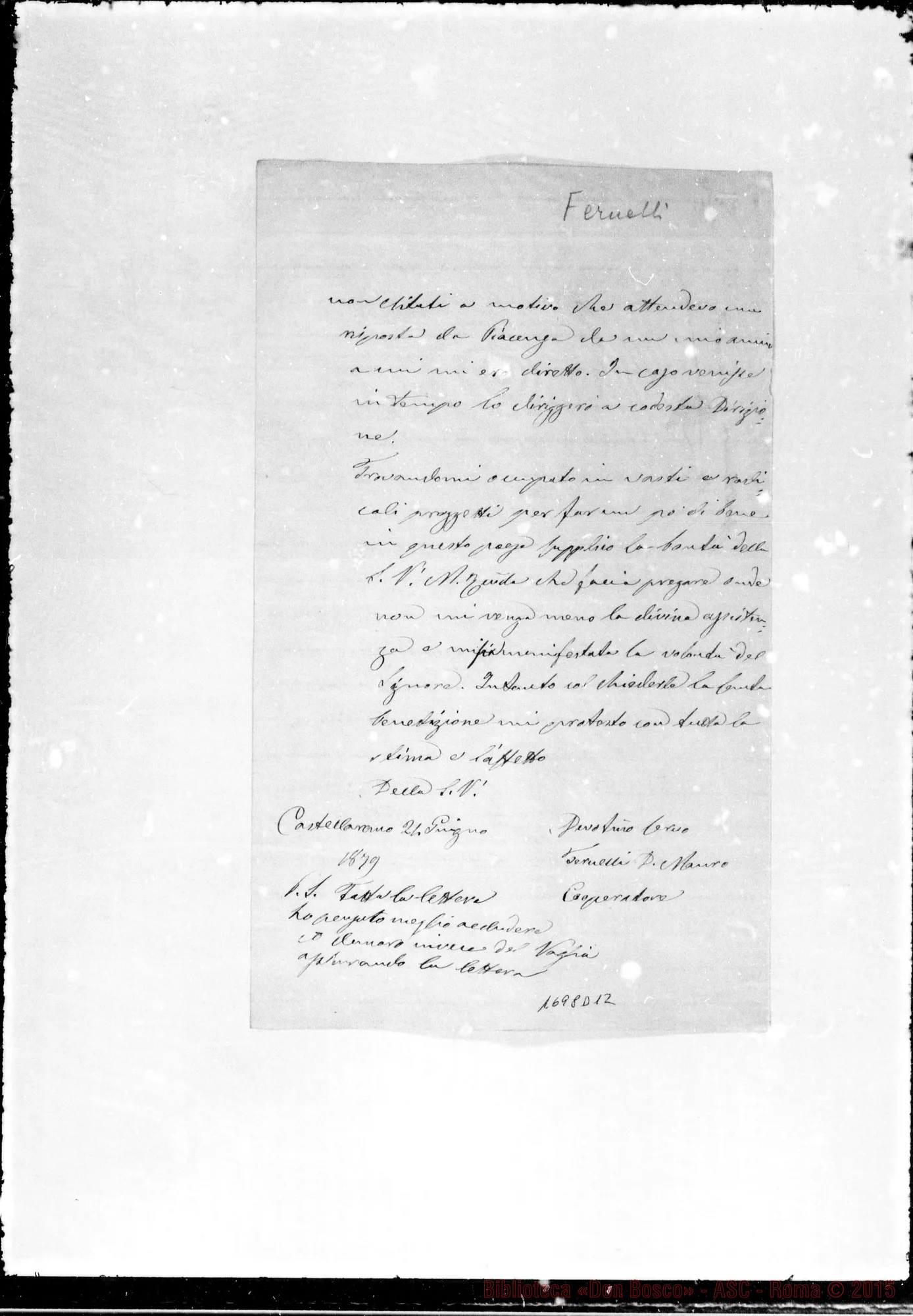 Fotogramma D 12 — Feruelli Mauro