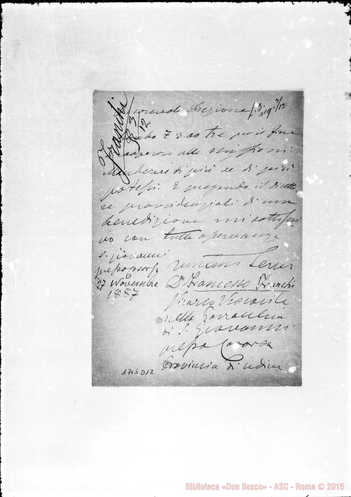 Fotogramma D 12 — Franchi Francesco