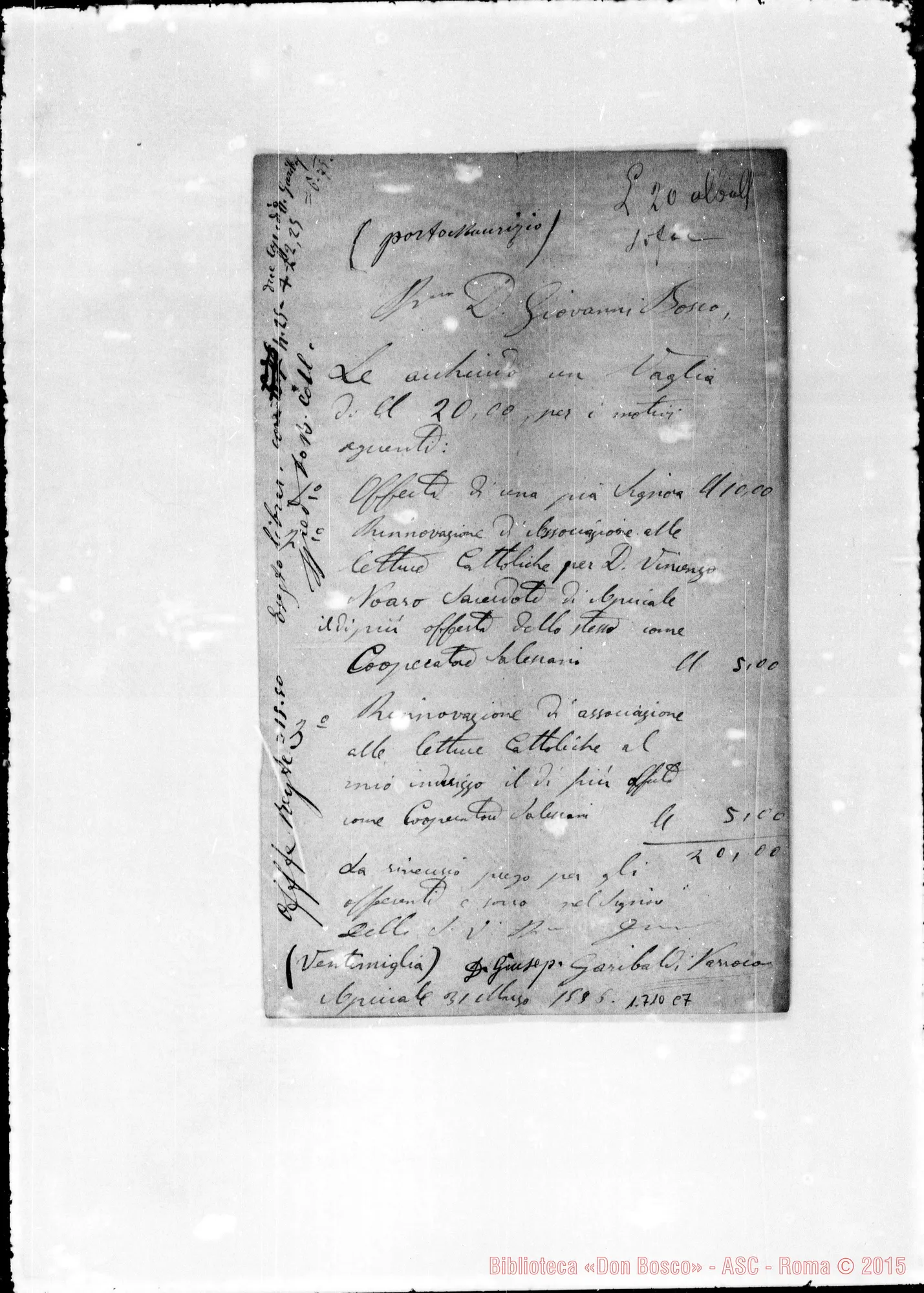 Fotogramma C 7 — Garibaldi Giuseppe-Bosco