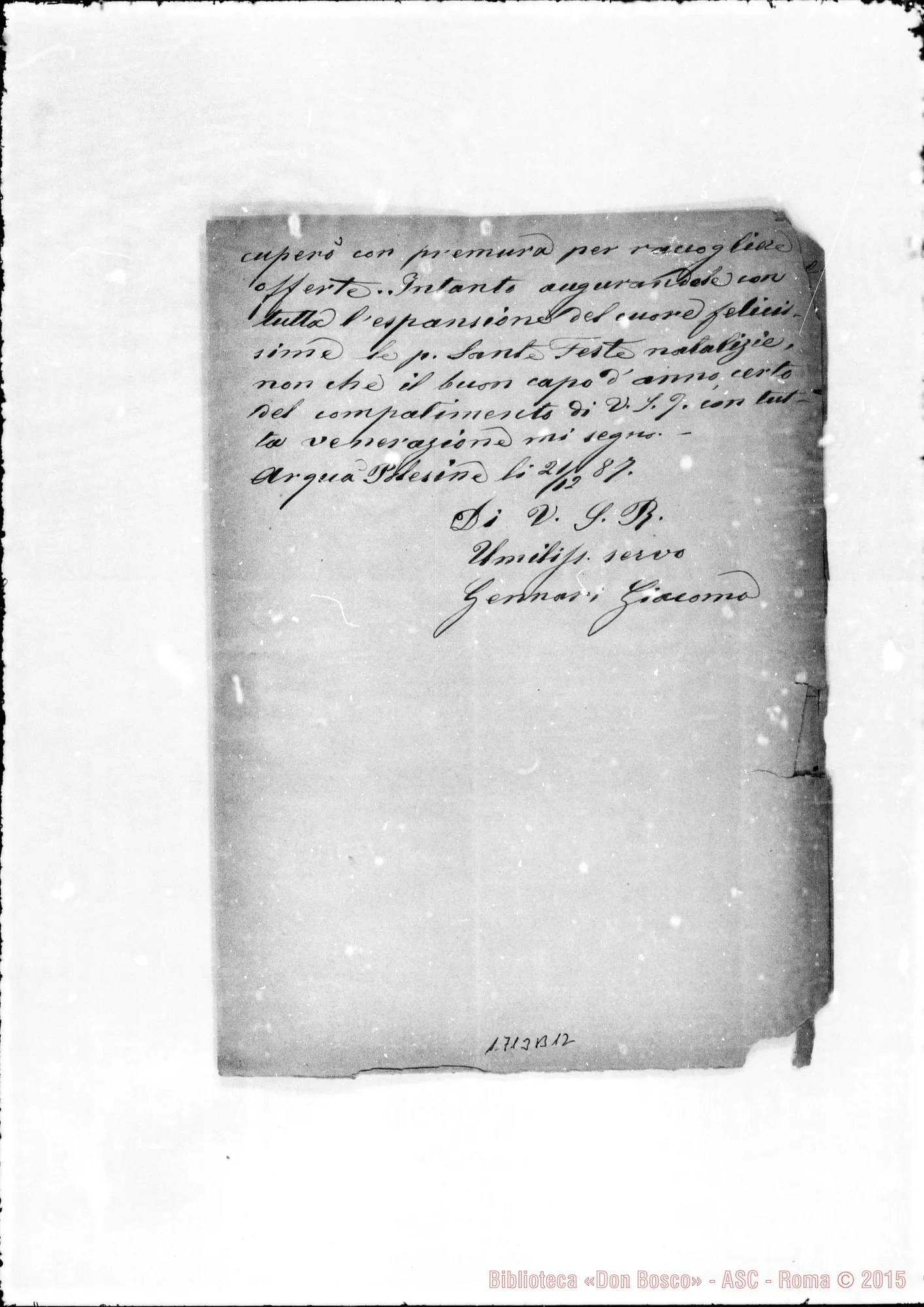Fotogramma B 12 — Gennari Giacomo