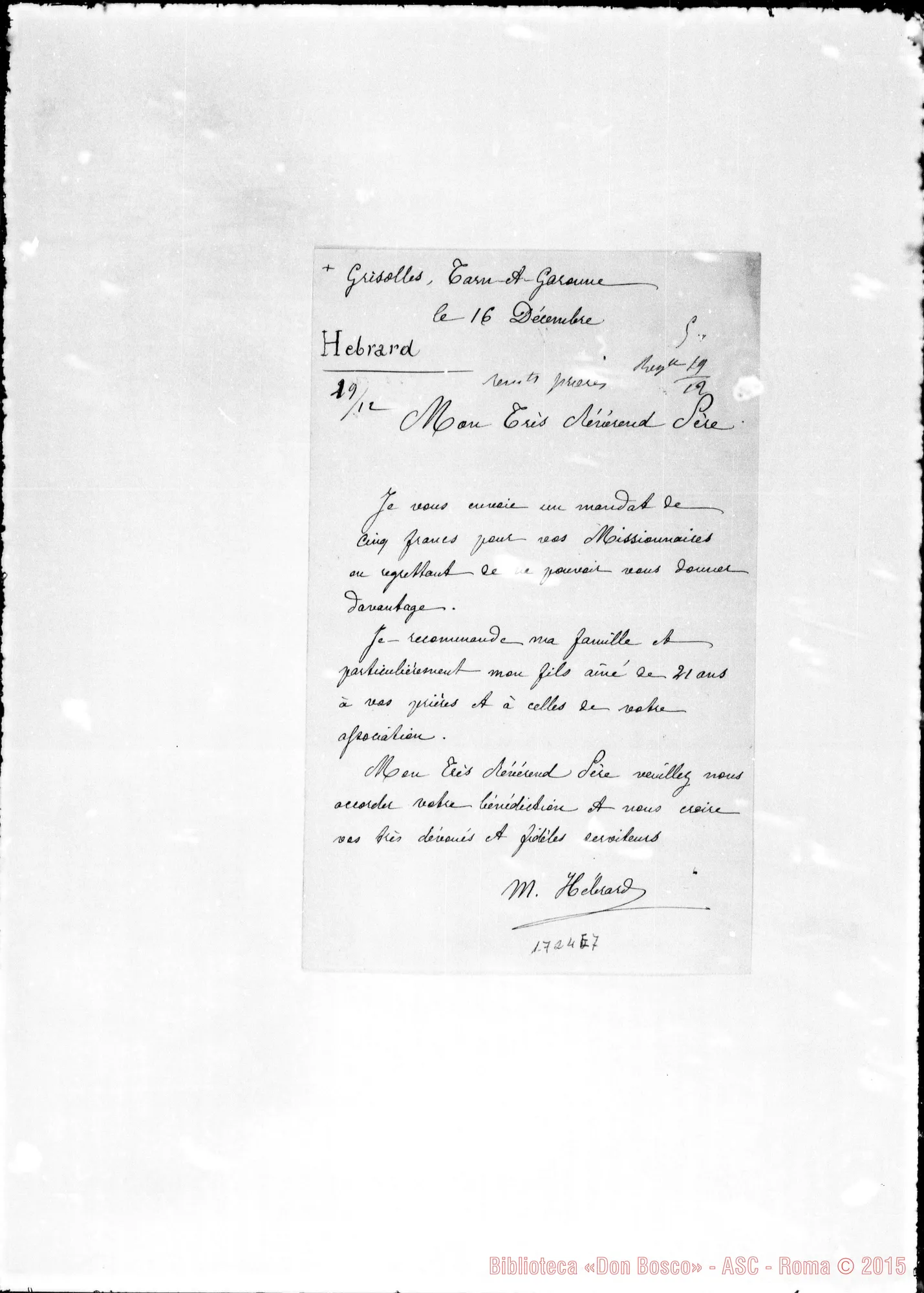 Fotogramma E 7 — Hebrard M.