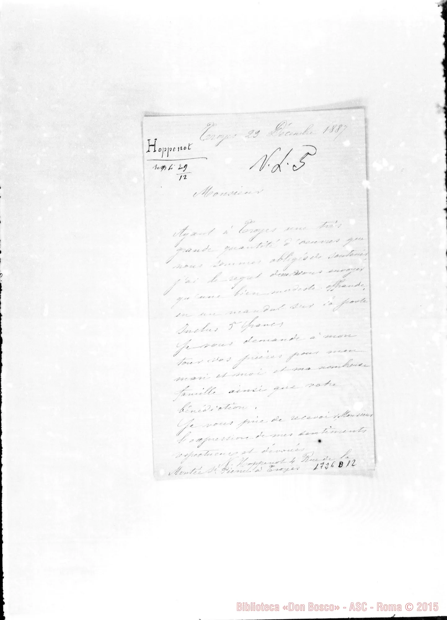 Fotogramma D 12 — Hoppenot N.
