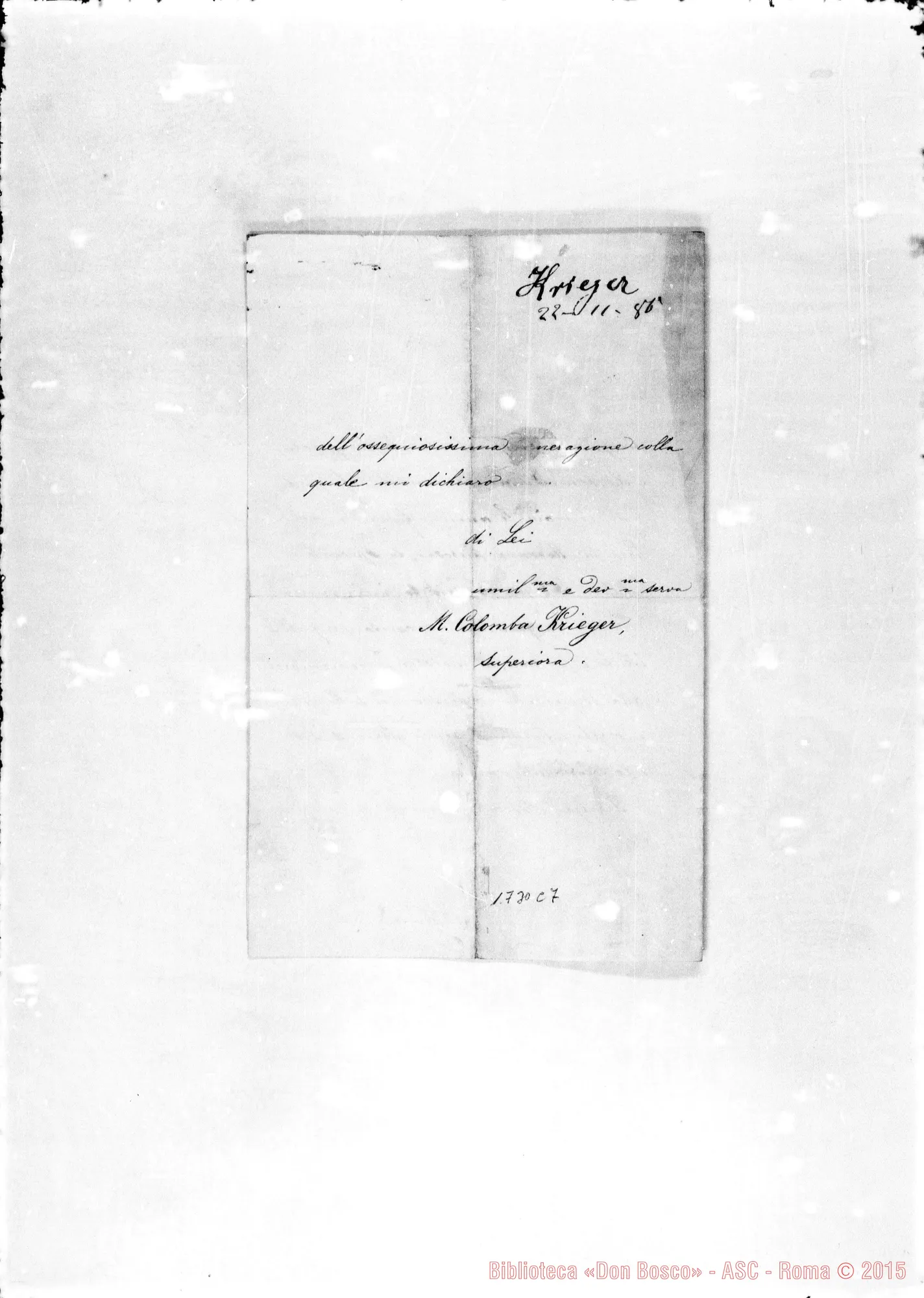 Fotogramma C 7 — Krieger M. Colomba-Bosco