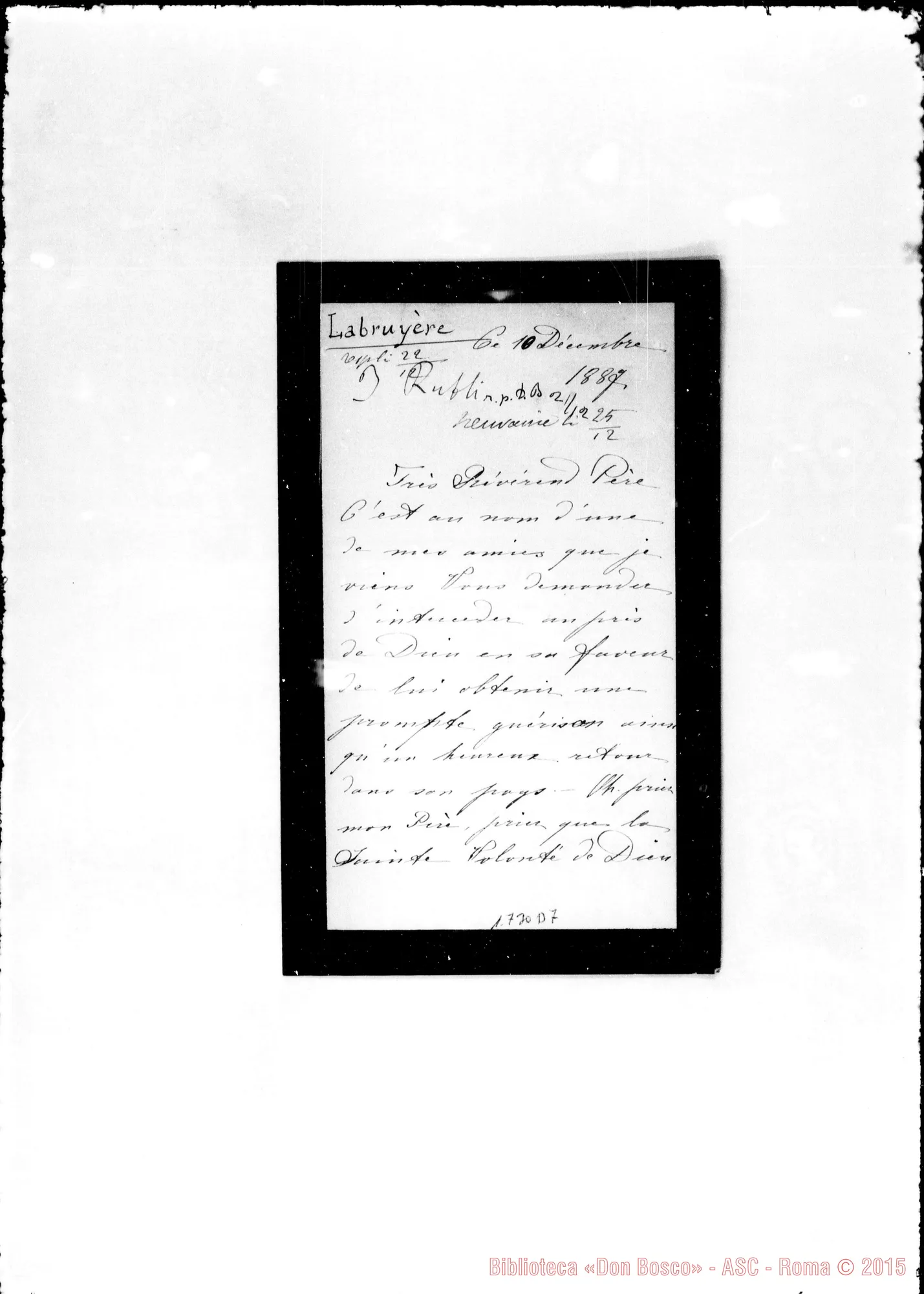 Fotogramma D 7 — Labruyère