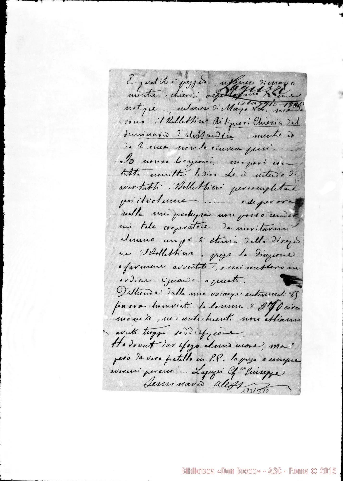 Fotogramma B 10 — Laguzzi Giuseppe