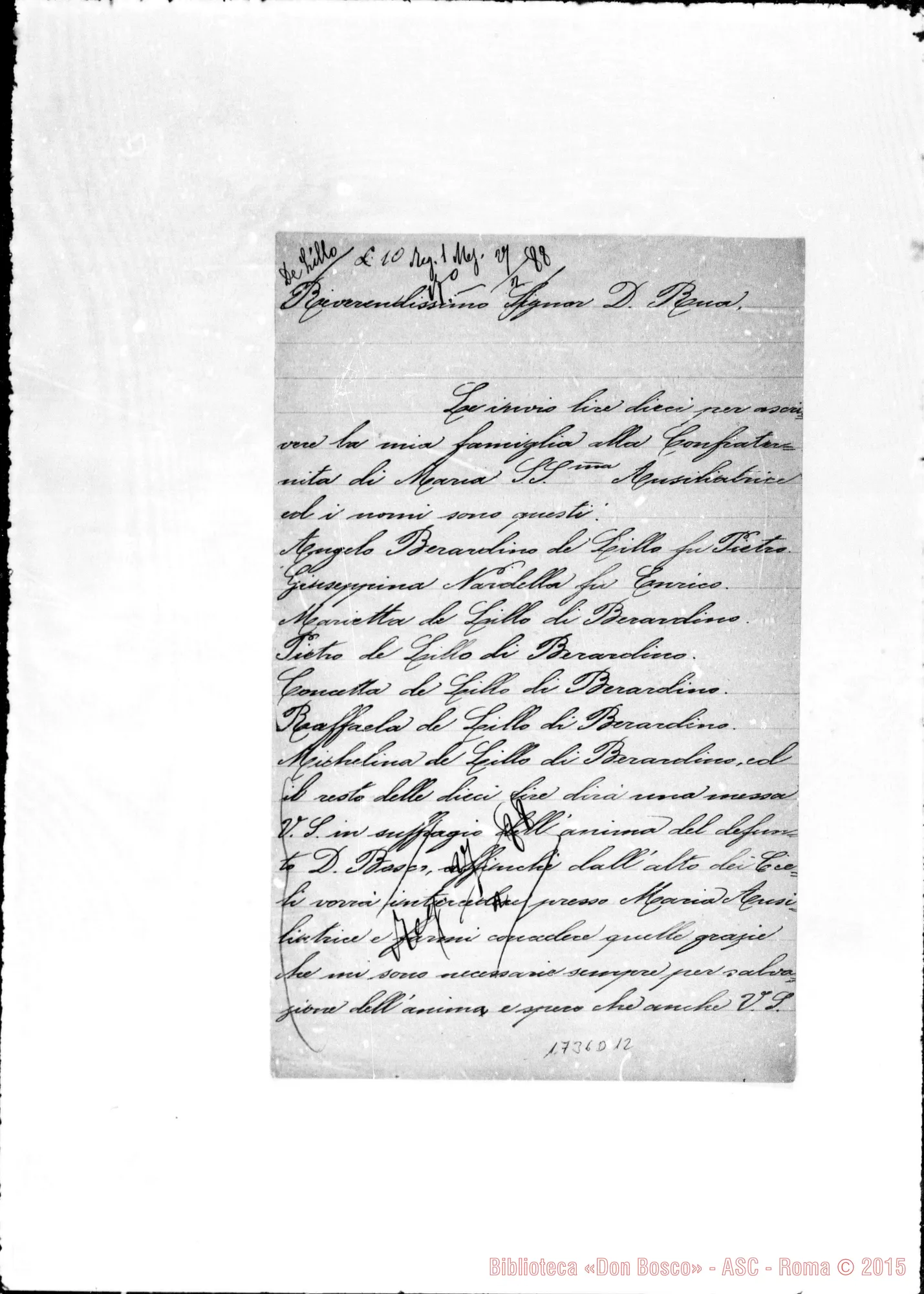 Fotogramma D 12 — Lillo Angelo Bernardino de-Rua