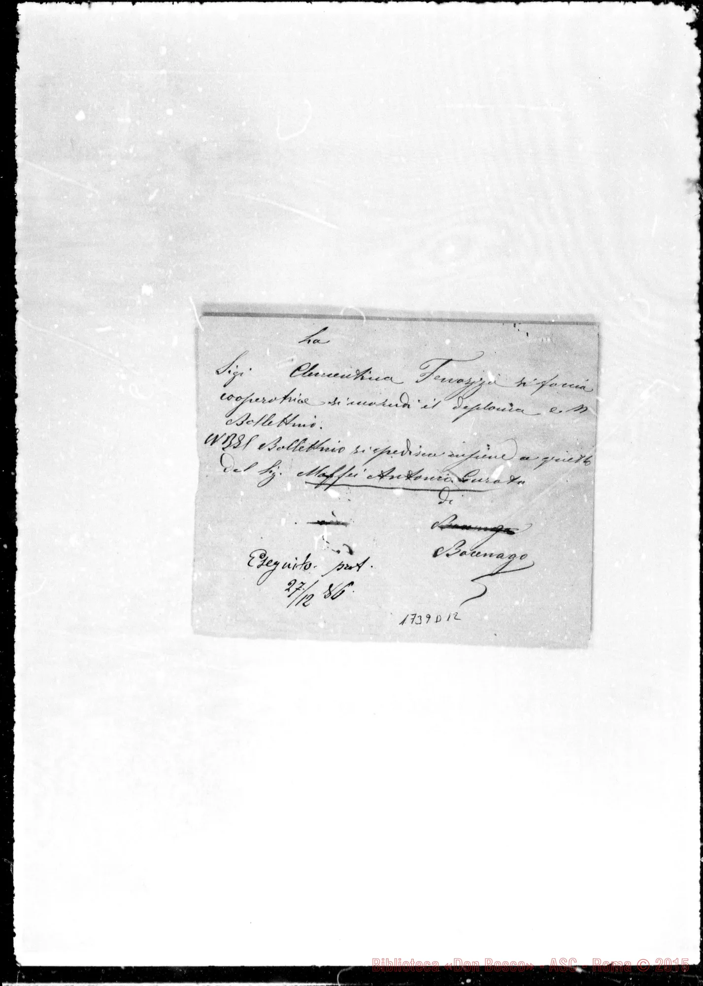 Fotogramma D 12 — Maffei Antonio