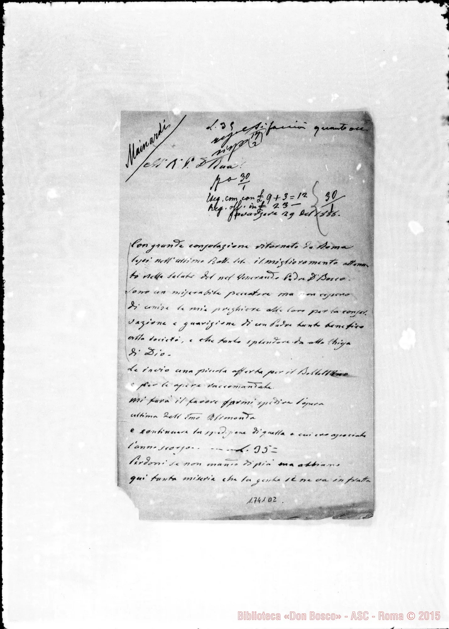 Fotogramma D 2 — Mainardi Giov. Battista