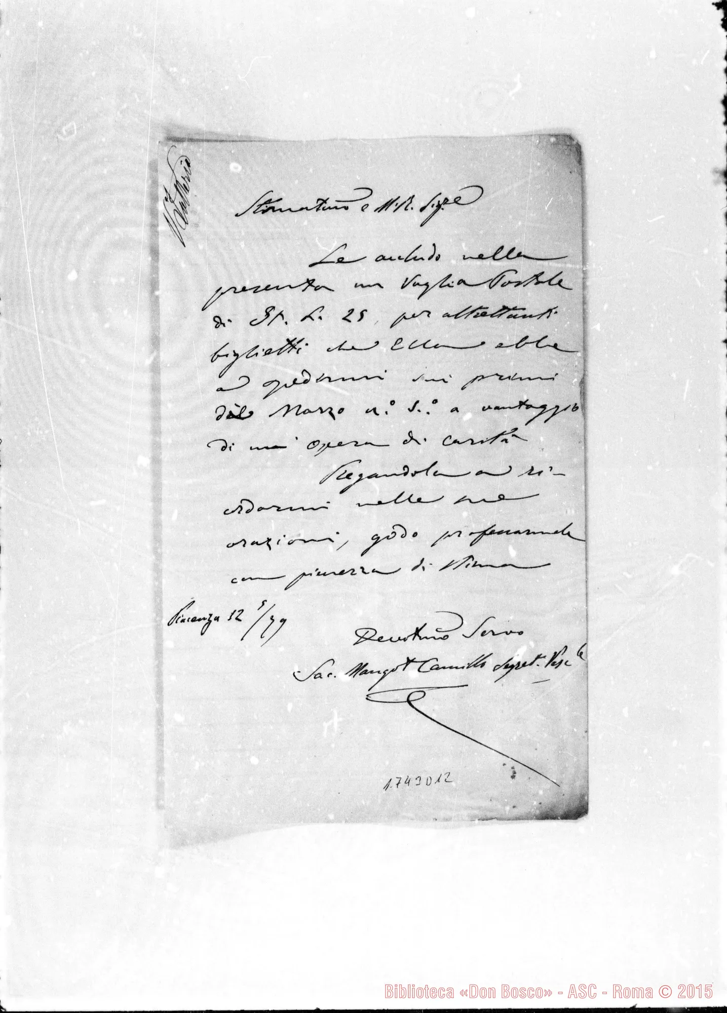 Fotogramma D 12 — Mangot Camillo