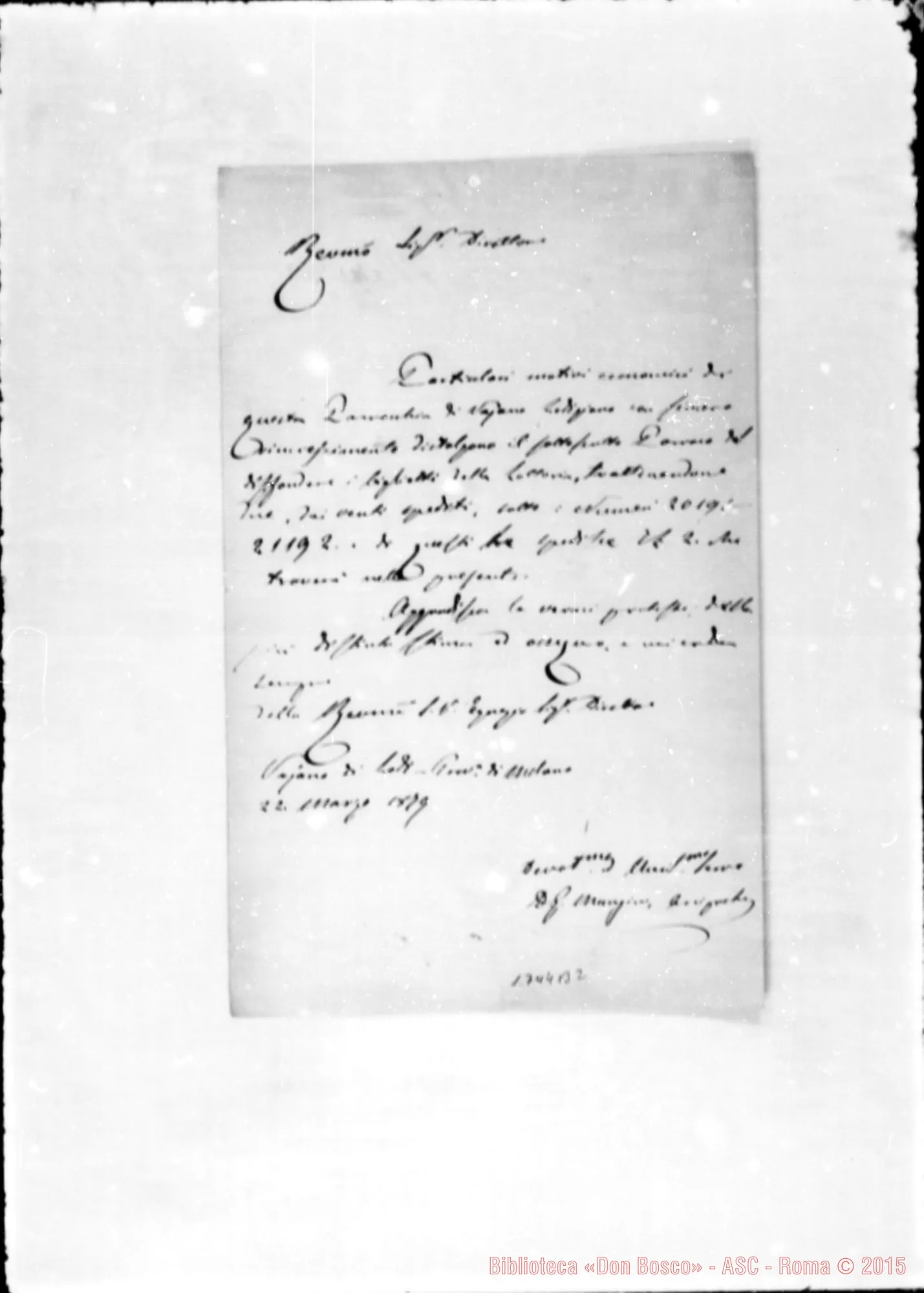 Fotogramma B 2 — Manzini G.