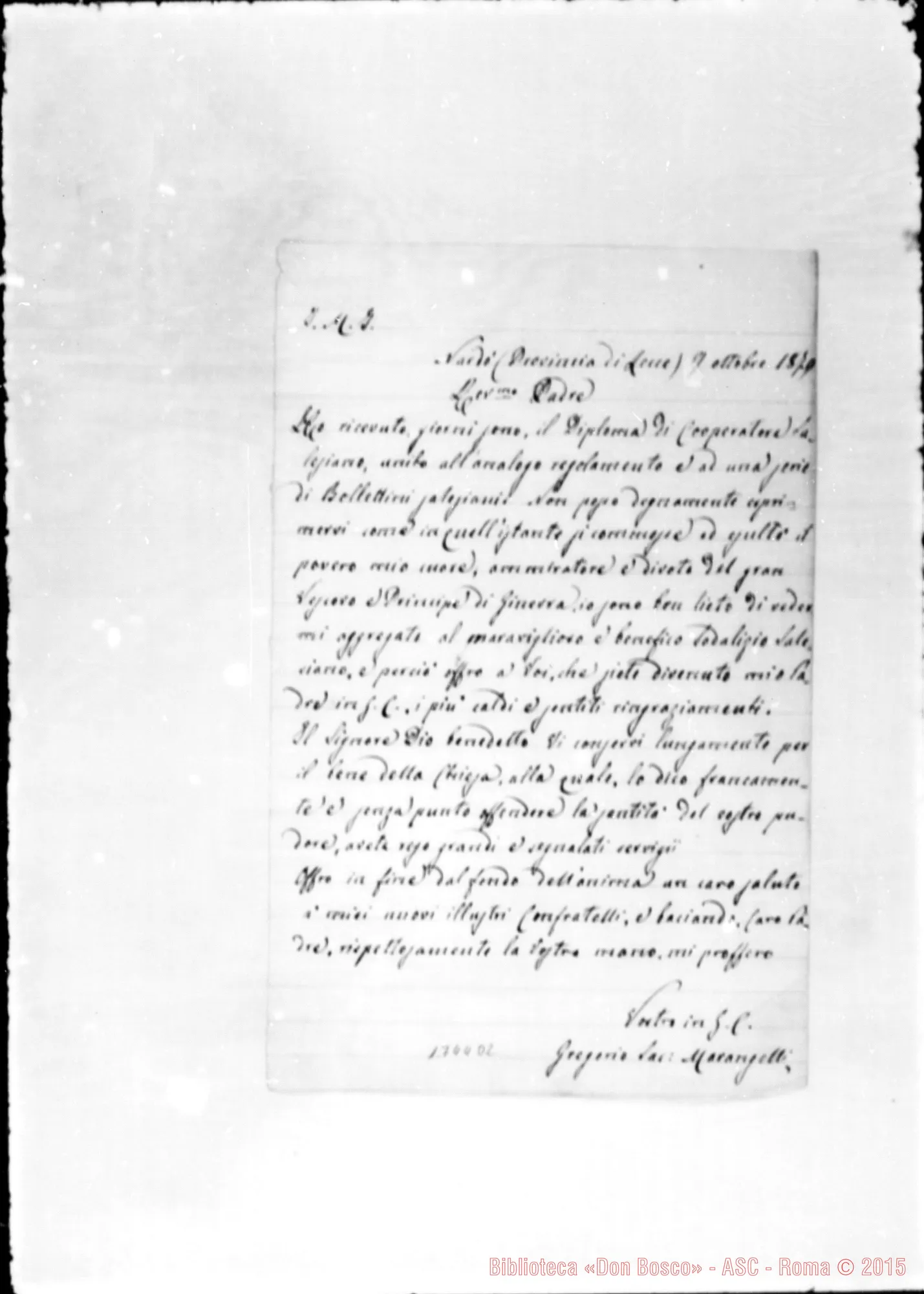 Fotogramma D 2 — Marangelli Gregorio